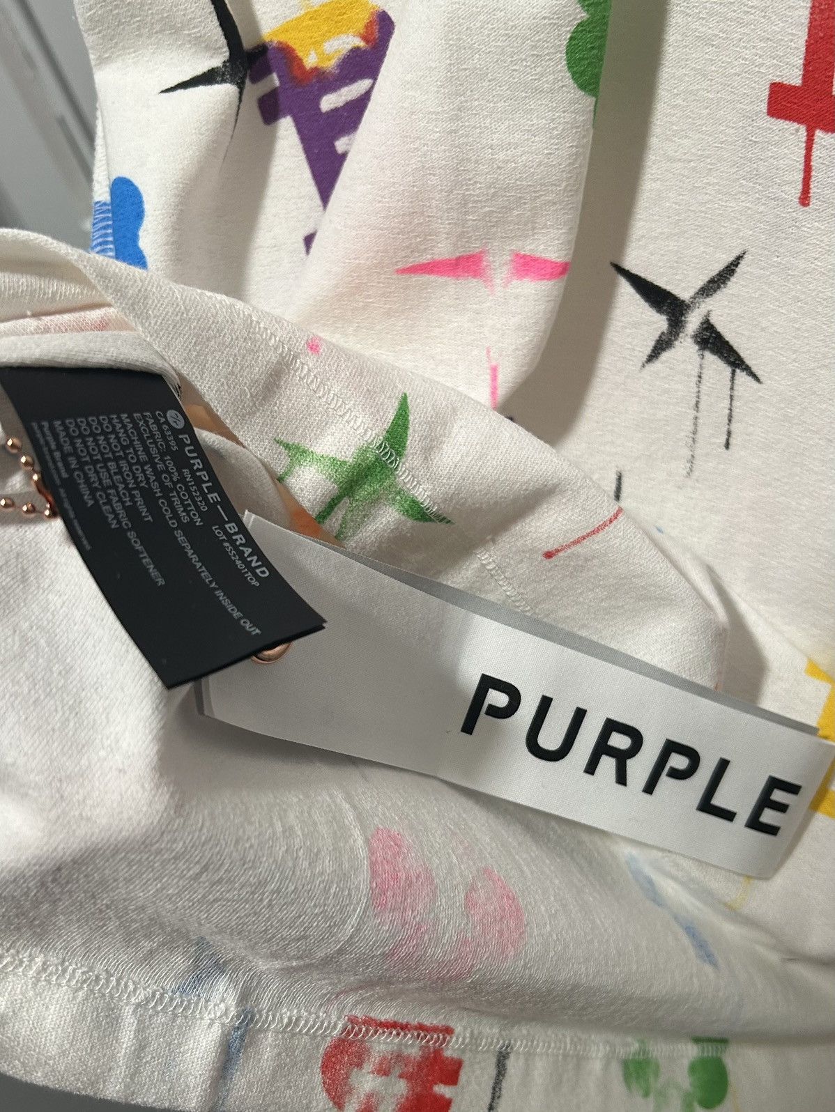 Purple Brand Purple Brand Textured Inside Out Tee Size US L / EU 52-54 / 3 - 5 Thumbnail