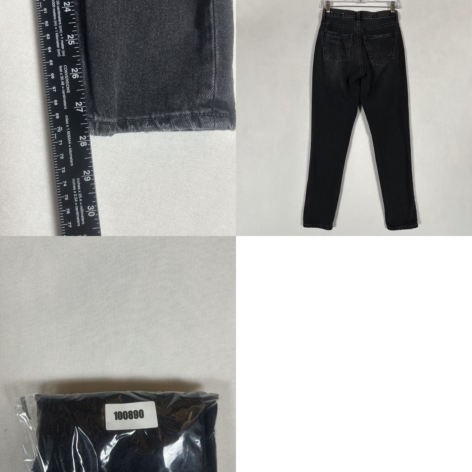 American Eagle Outfitters American Eagle Outfitters Mom Jeans Black Size 0 Mid Rise Denim Pants Women Regular C Size 25" / US 0 / IT 36 - 8 Thumbnail