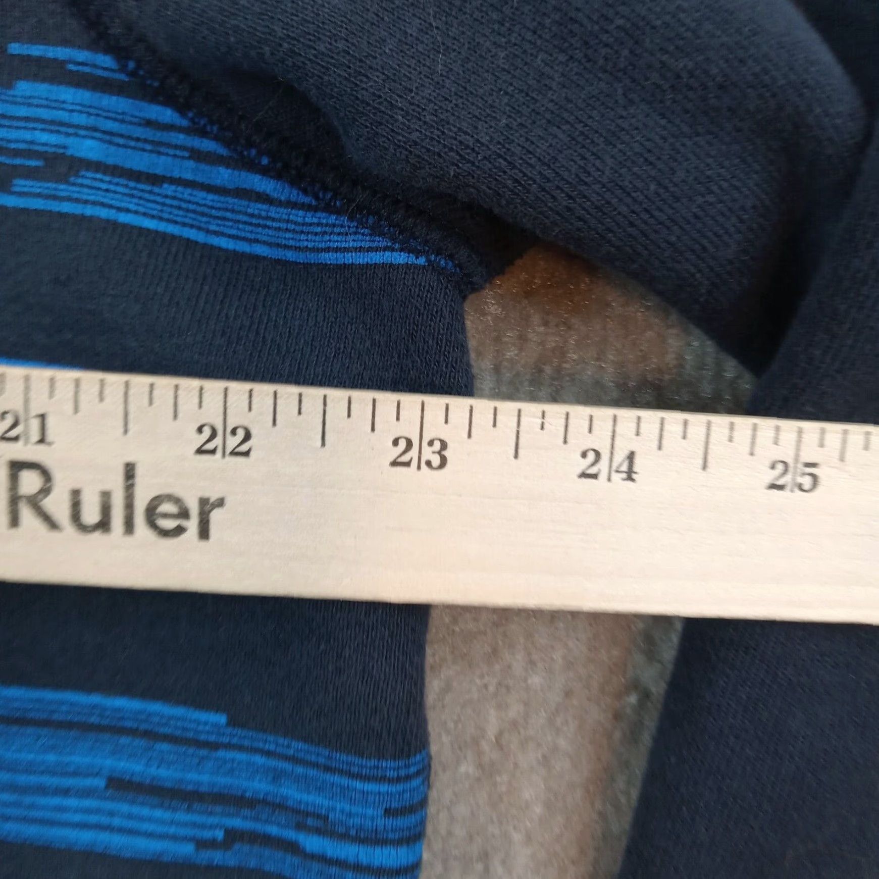 Nike Nike Blue Striped Long Sleeve Sweatshirt Womens Large Pullover Gym Size L / US 10 / IT 46 - 4 Thumbnail