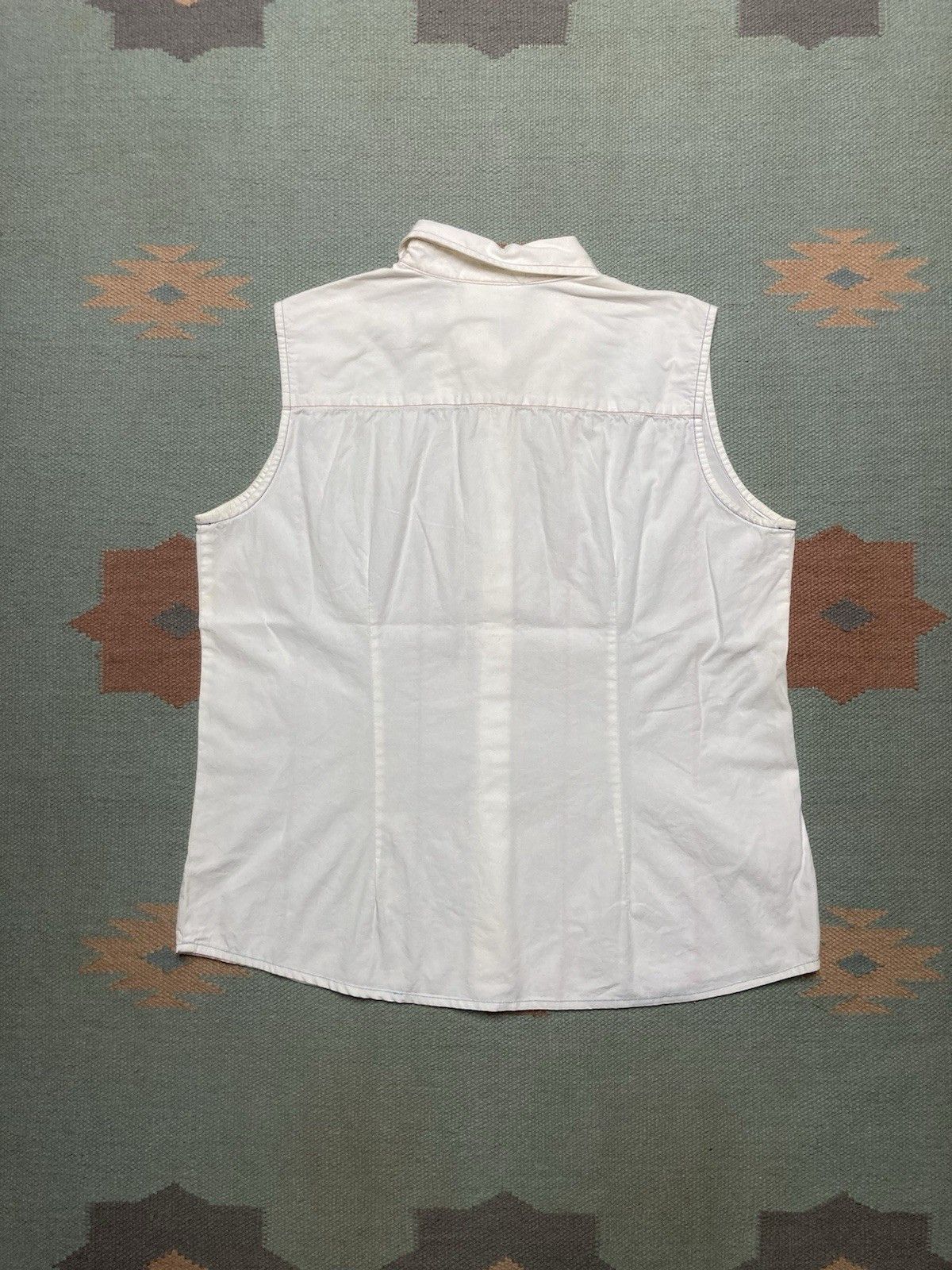 Vintage bill blass button shirt sleeveless vest rainbow stitching L Size L / US 10 / IT 46 - 5 Thumbnail