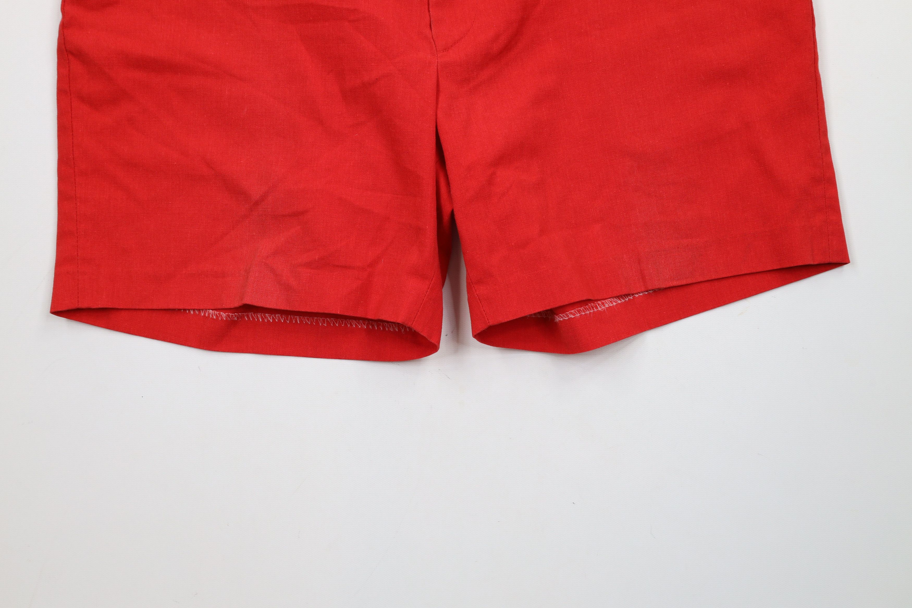 Vintage Vintage 70s Streetwear Above Knee Chino Shorts Red USA Size US 36 / EU 52 - 4 Thumbnail