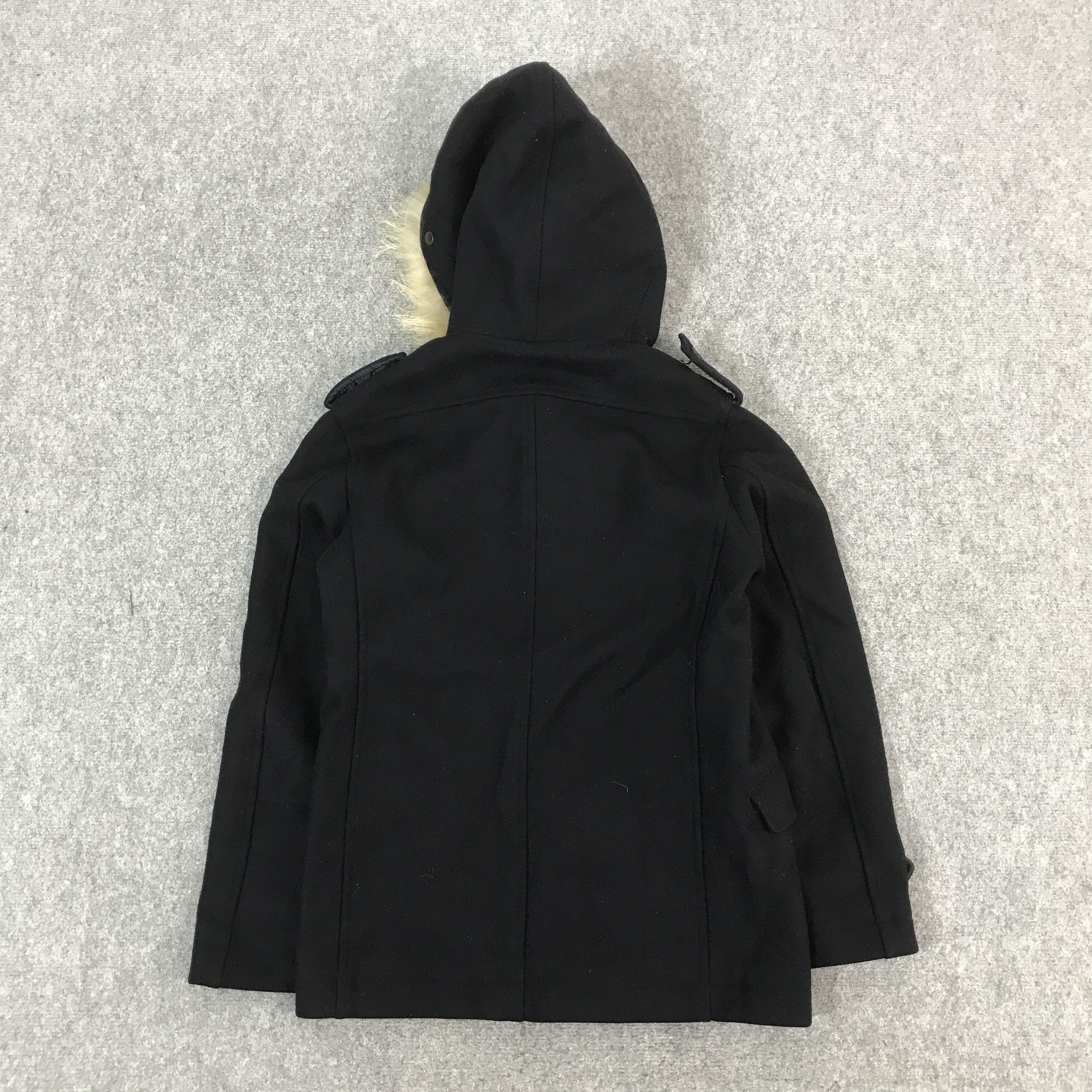 Edifice Japan EDIFICE JAPAN WOOL BLACK JACKET FUR HOODIES Size US L / EU 52-54 / 3 - 2 Thumbnail