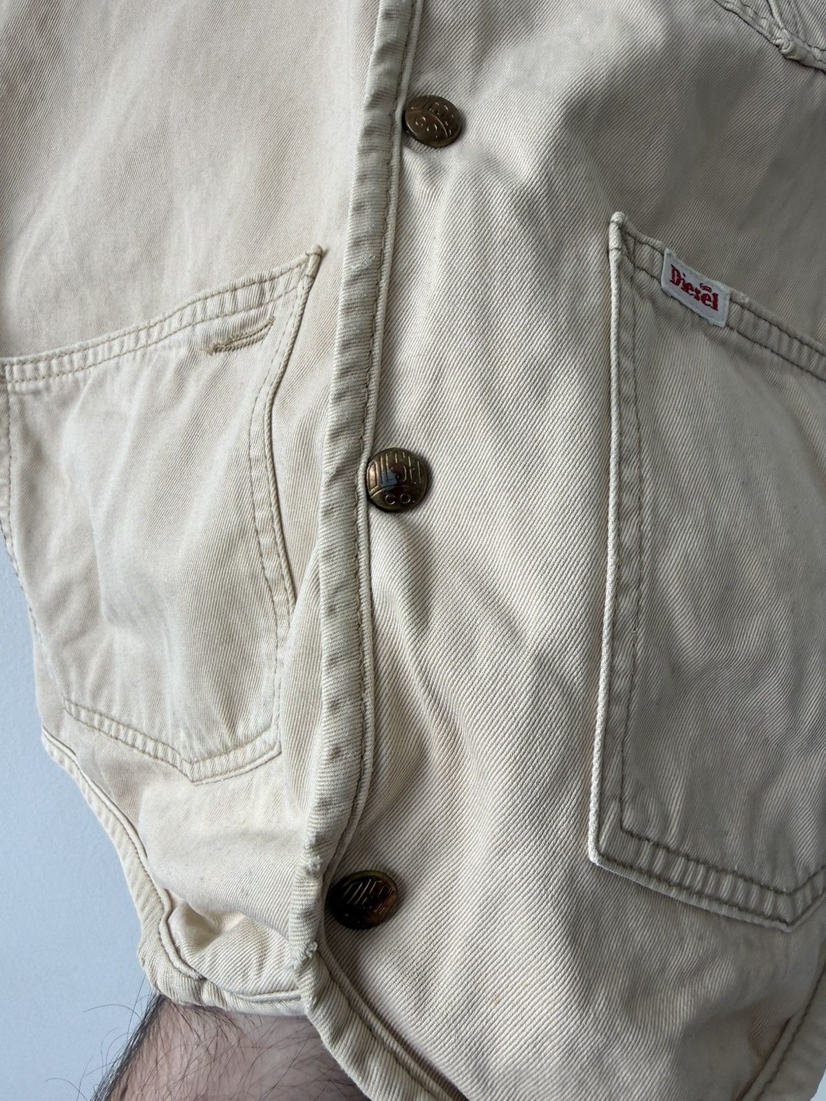 Diesel Vintage RARE Diesel RR55 Big Logo Industry Vest Size US S / EU 44-46 / 1 - 7 Thumbnail