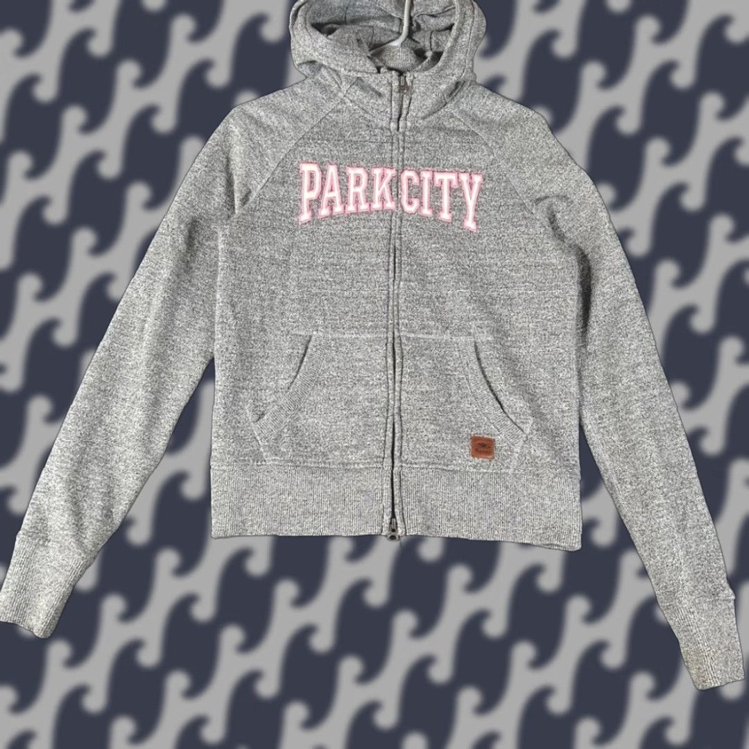 Roots VINTAGE Roots Canada Park City Zip Up Hoodie Gray Heather Cotton Blend Sweater Women's M Size M / US 6-8 / IT 42-44 - 1 Thumbnail