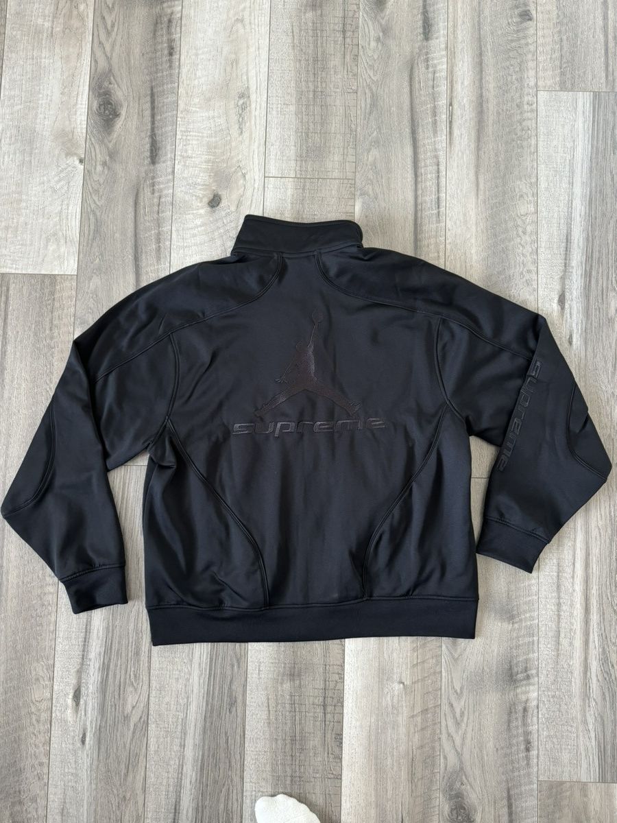 Jordan Brand × Supreme Supreme Jordan Track Jacket Black Size US L / EU 52-54 / 3 - 2 Thumbnail