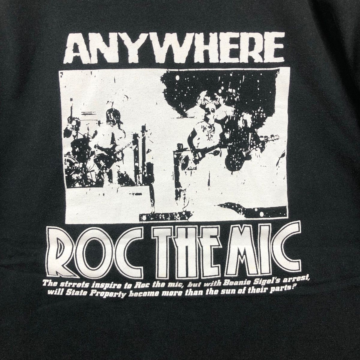 Rap Tees × Vintage 00s Roc The Mic Beanie Sigel x Freeway Tee Shirt Raptees Size US L / EU 52-54 / 3 - 4 Thumbnail