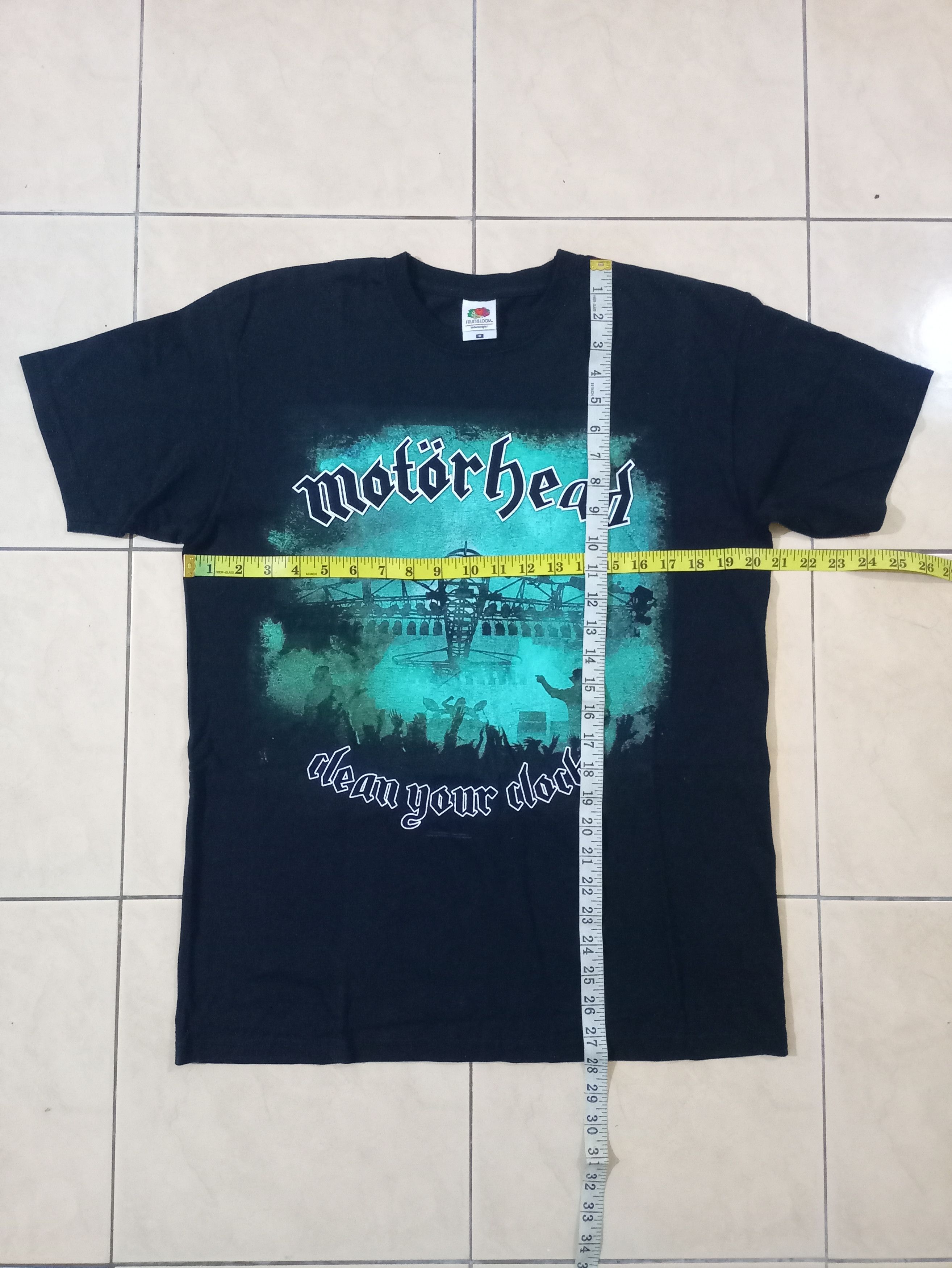 Fruit Of The Loom MOTORHEAD CLEAN YOUR CLOCK 2016 TSHIRT Size US M / EU 48-50 / 2 - 3 Thumbnail