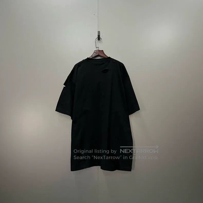 Balenciaga Balenciaga Chest Big Logo Destroyed Short Sleeve XS Size US XS / EU 42 / 0 - 2 Thumbnail