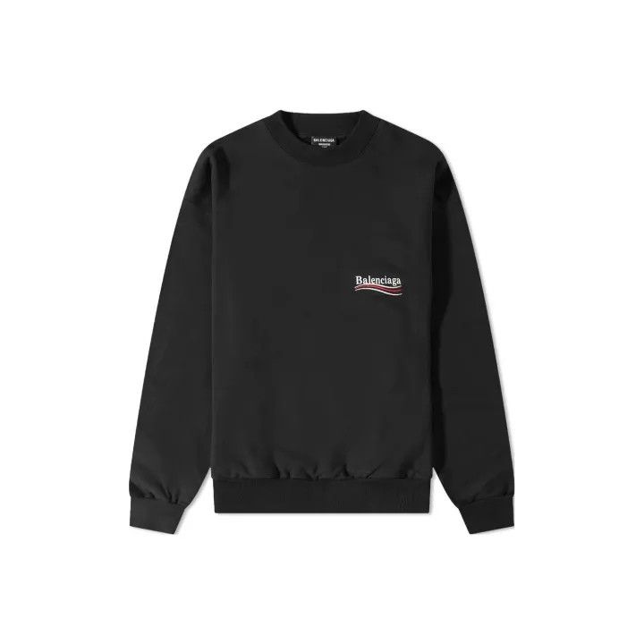 Balenciaga Balenciaga Logo Embroidered Long Sleeve Sweatshirt Size US XS / EU 42 / 0 - 1 Thumbnail