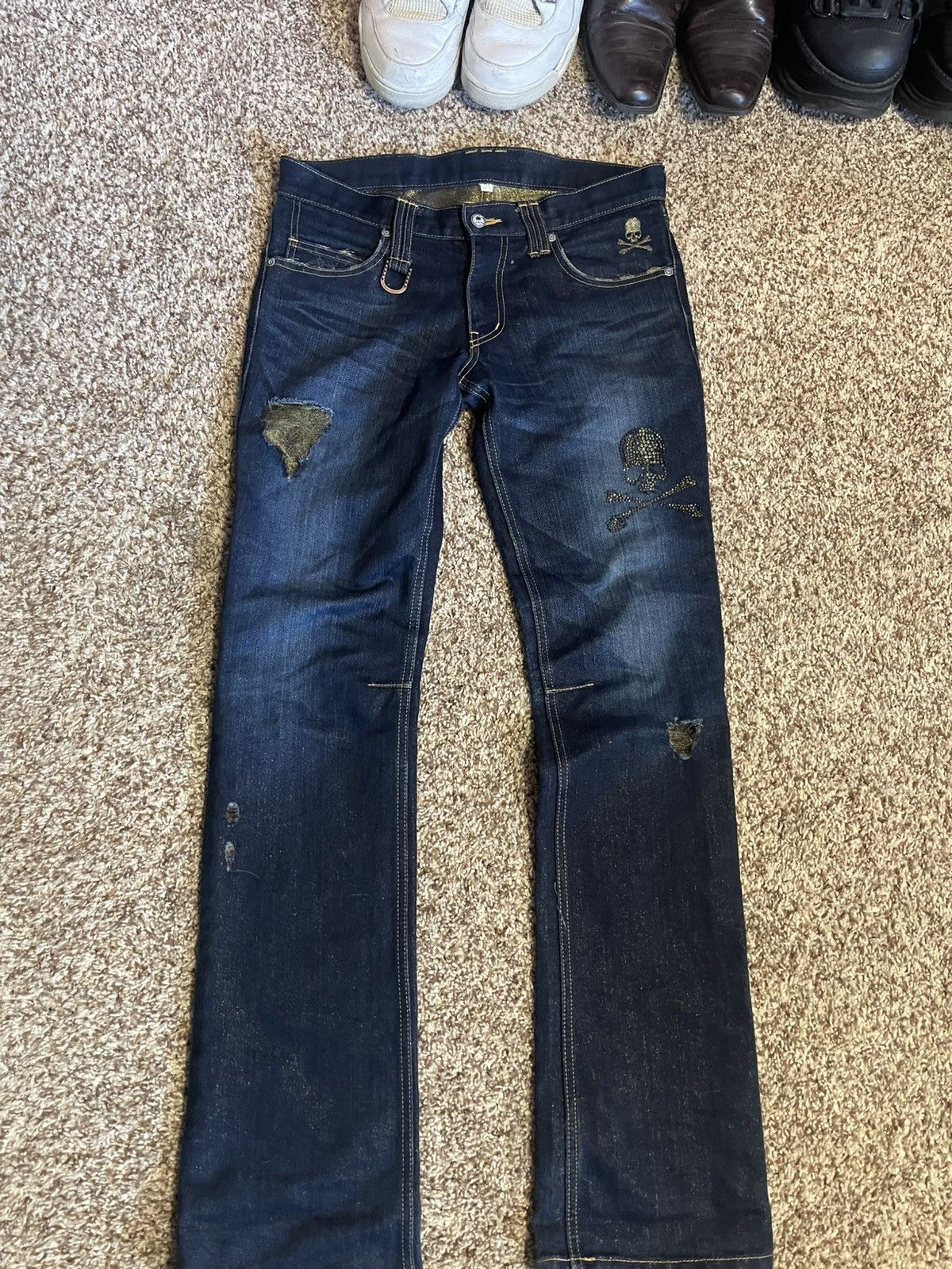 Roen Hiromu Takahara Roen X Bobson Destroyed Denim Pants | Grailed