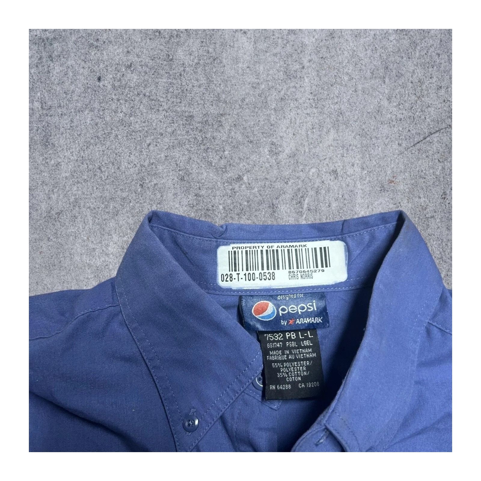 Pepsi Pepsi Work Uniform Aramark Button Shirt Mens XXL Size US XXL / EU 58 / 5 - 8 Thumbnail