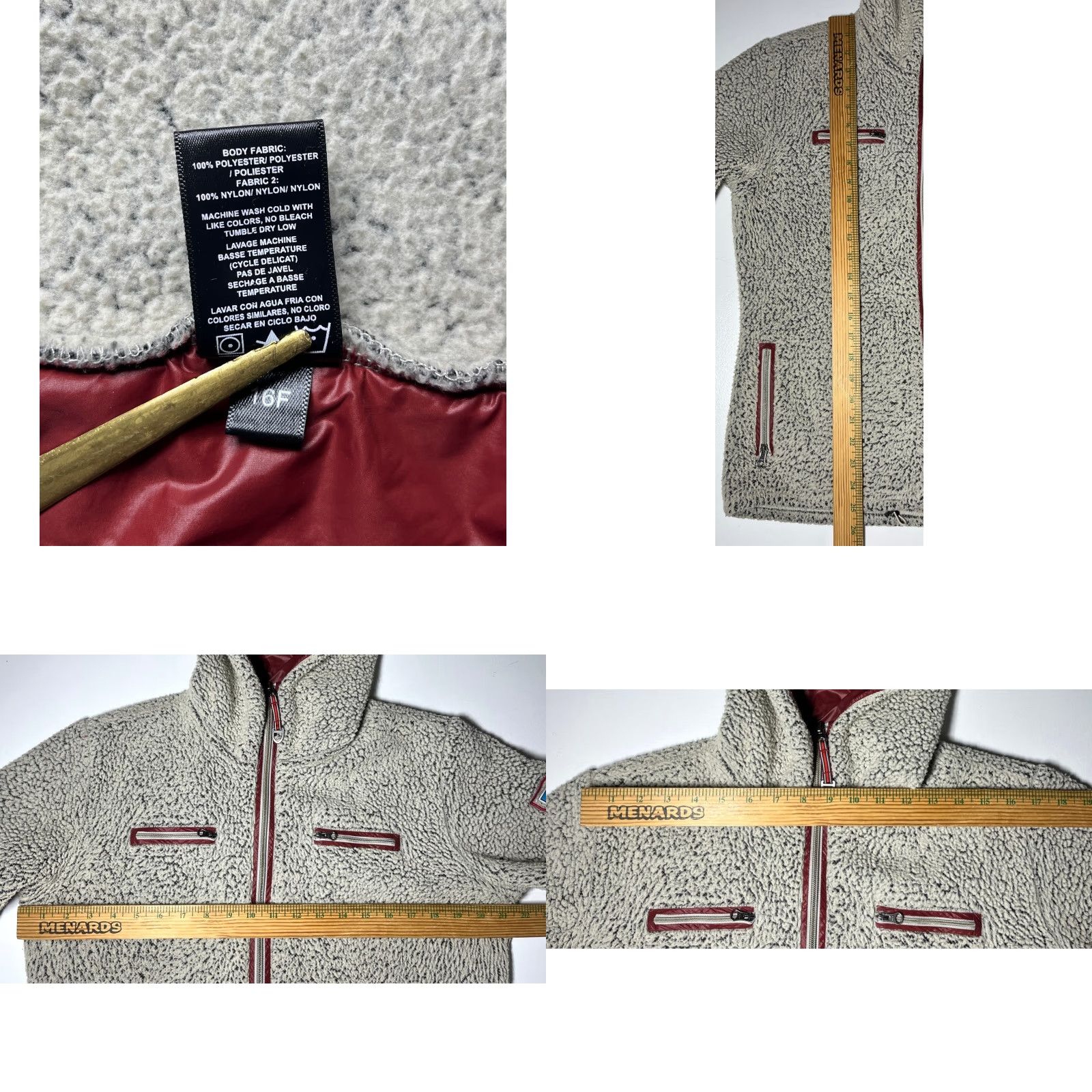 Vintage Women's Kuhl Skata Sherpa Hoodie Jacket Full Zip Sz L Size L / US 10 / IT 46 - 10 Thumbnail