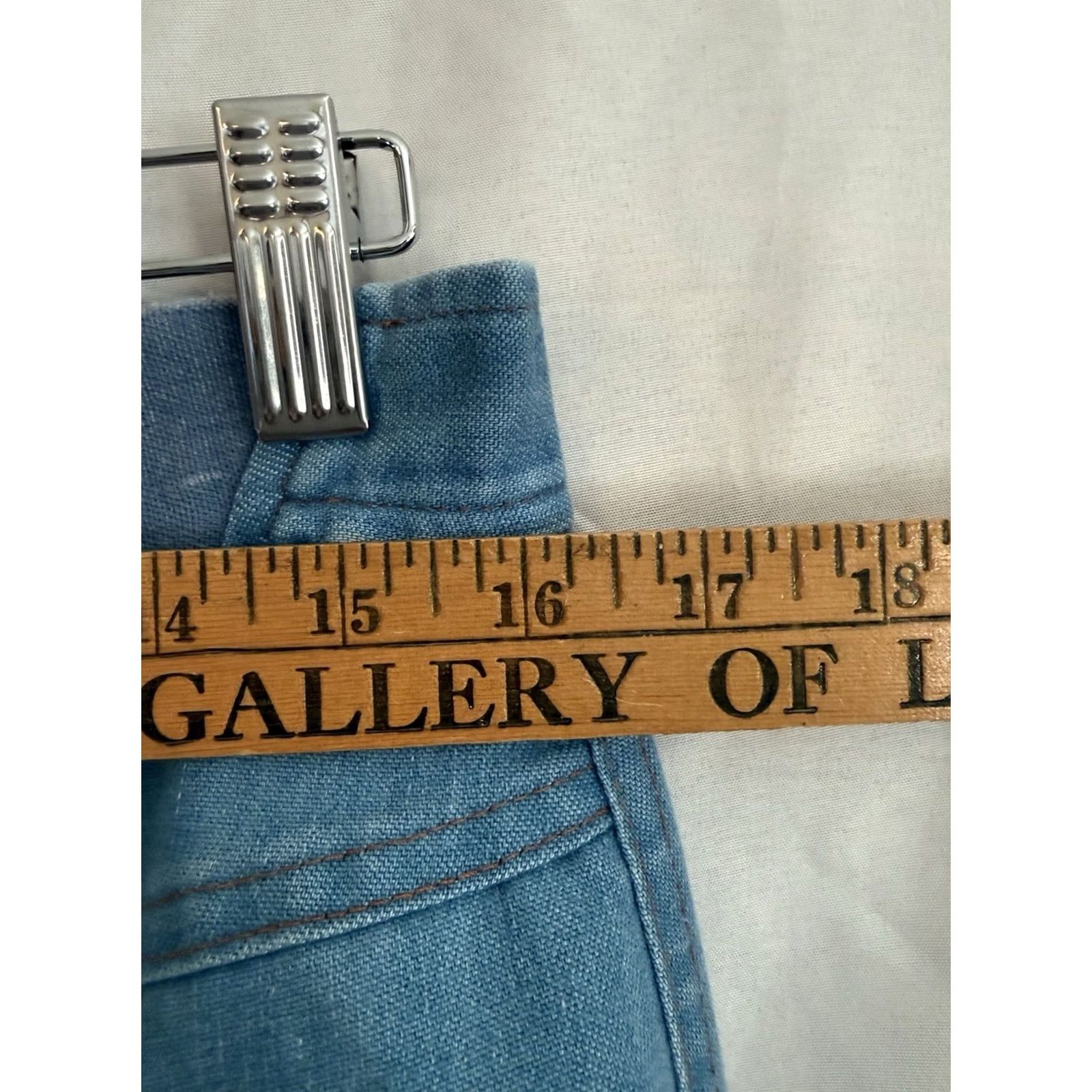 Vintage VINTAGE Koret Jeans Womens 16 Blues Light Wash High Waisted Bareback 70s 80s Size 38" / US 16 / IT 52 - 3 Thumbnail