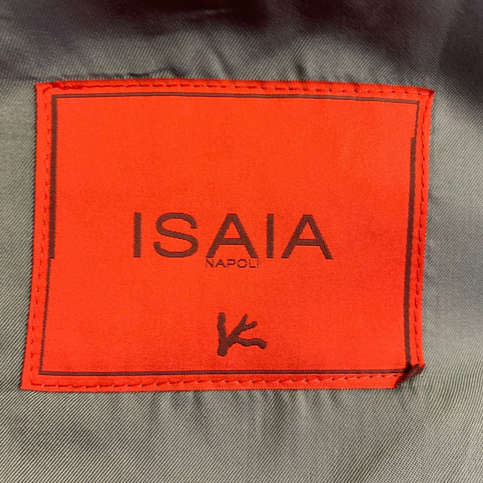 Isaia ISAIA Size 46 Regular Grey Slate Wool Notch Lapel Suit Size 46R - 7 Thumbnail