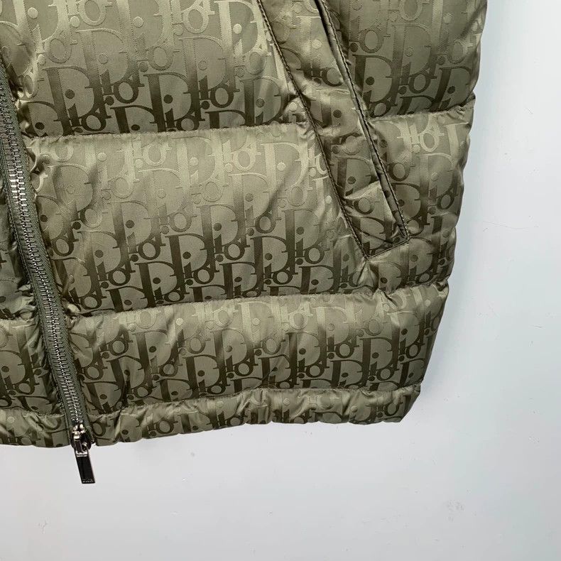 Dior Dior Green logo old flower full print zipper down jacket ve Size US S / EU 44-46 / 1 - 4 Thumbnail
