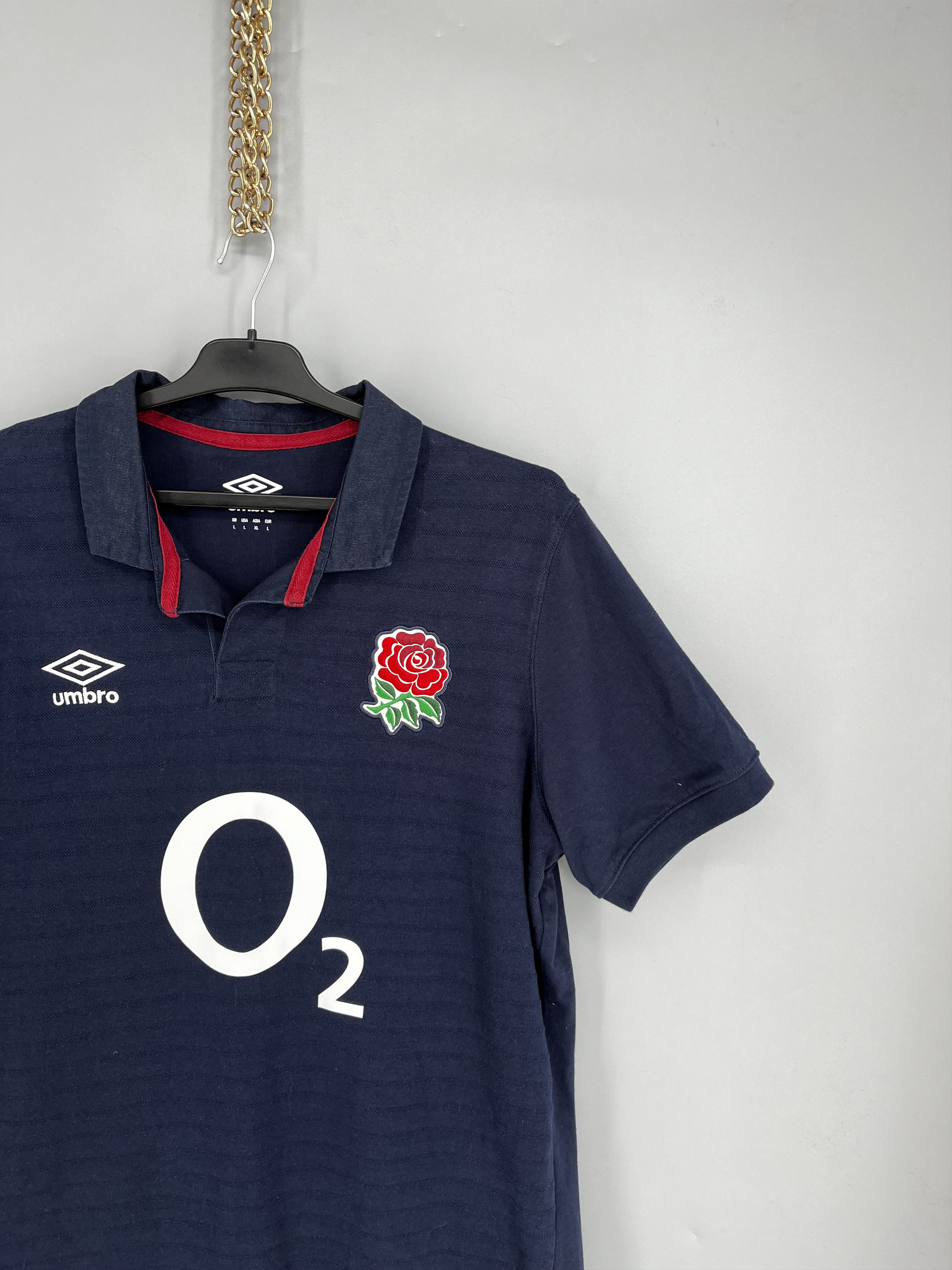 Umbro Umbro England League O2 Rugby Jersey Shirt Men’s Size L Size US L / EU 52-54 / 3 - 5 Thumbnail