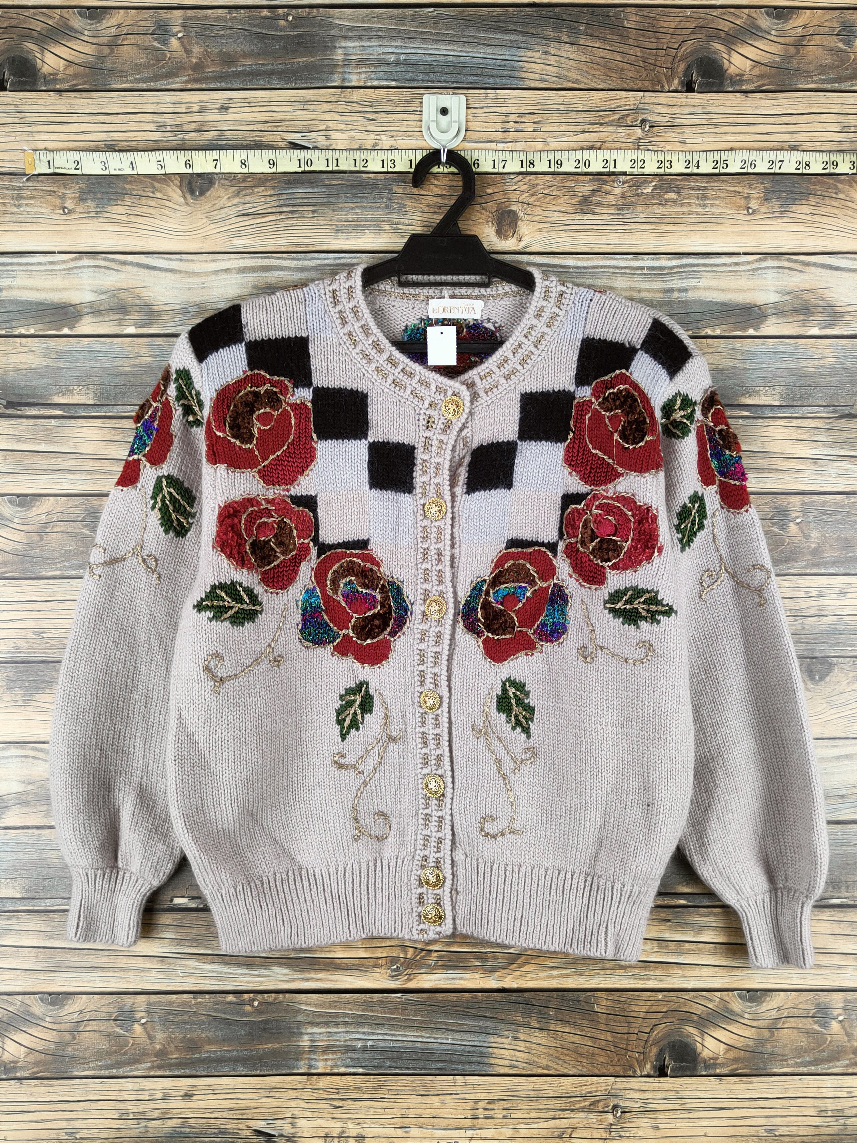Japanese Brand DL Lorentua Light Maroon Knitwear Cardigan #46-165 Size M / US 6-8 / IT 42-44 - 1 Thumbnail