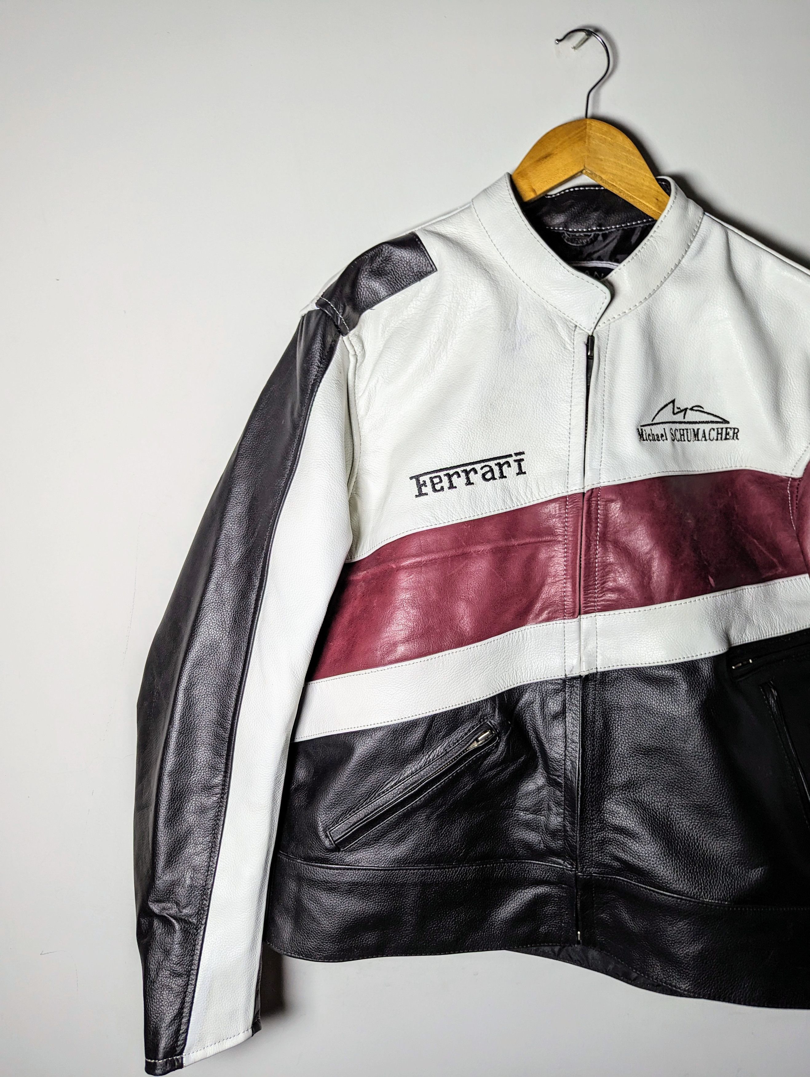 Genuine Leather 🔥💸 FERRARI 👀 LEATHER JACKET F1 STREETWEAR Size US M / EU 48-50 / 2 - 4 Thumbnail