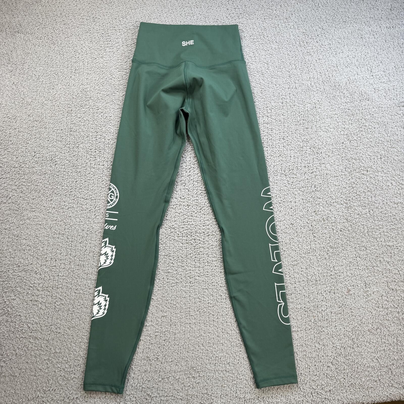 Darc Sport Darc Sport Wolves Leggings 65 of 500 Green High Waisted Gym Size 28" / US 6 / IT 42 - 2 Thumbnail