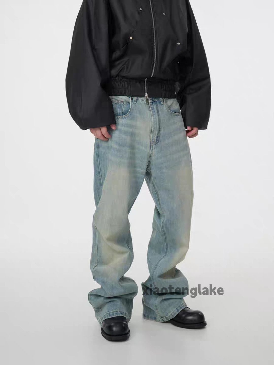 Jean × Vintage Unisex washed faded cleanfit yuppie hiphop jeans Size US 34 / EU 50 - 7 Thumbnail