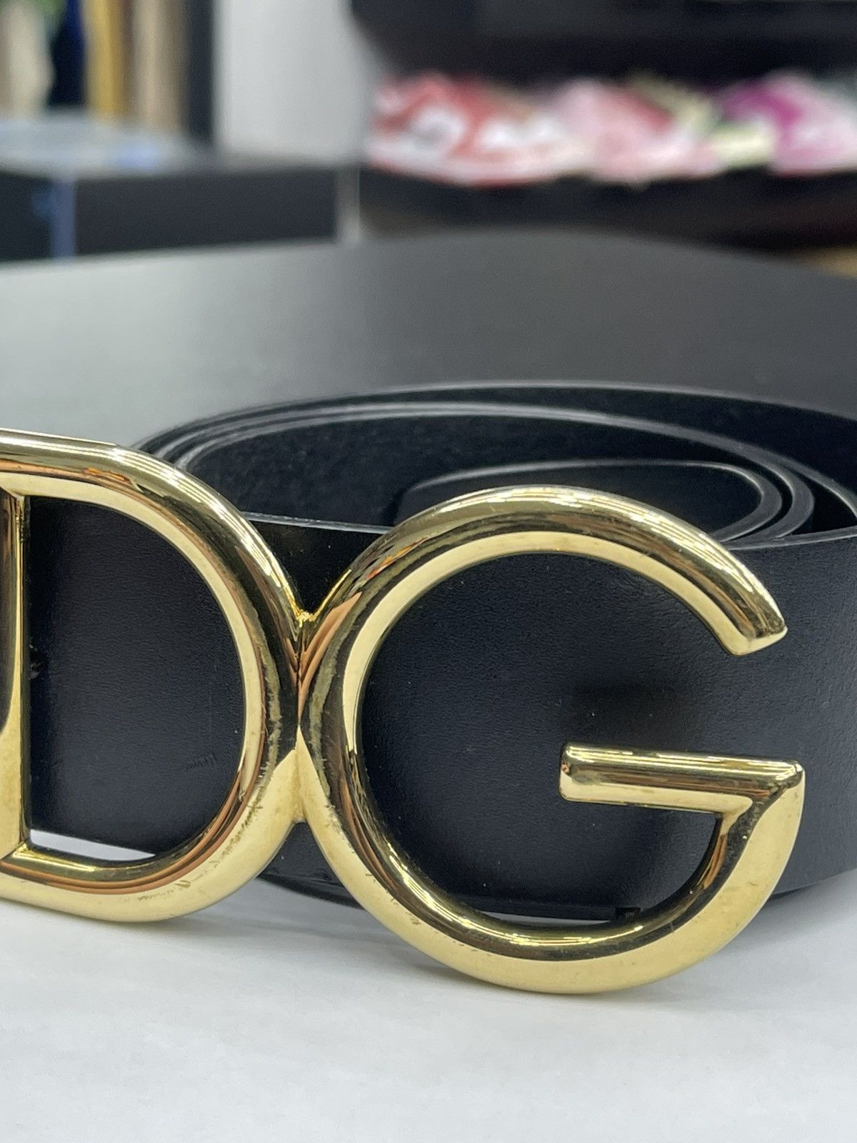 Dolce & Gabbana Dolce & Gabbana DG Logo Buckle Belt 36IN/90CM Size 36 - 4 Thumbnail
