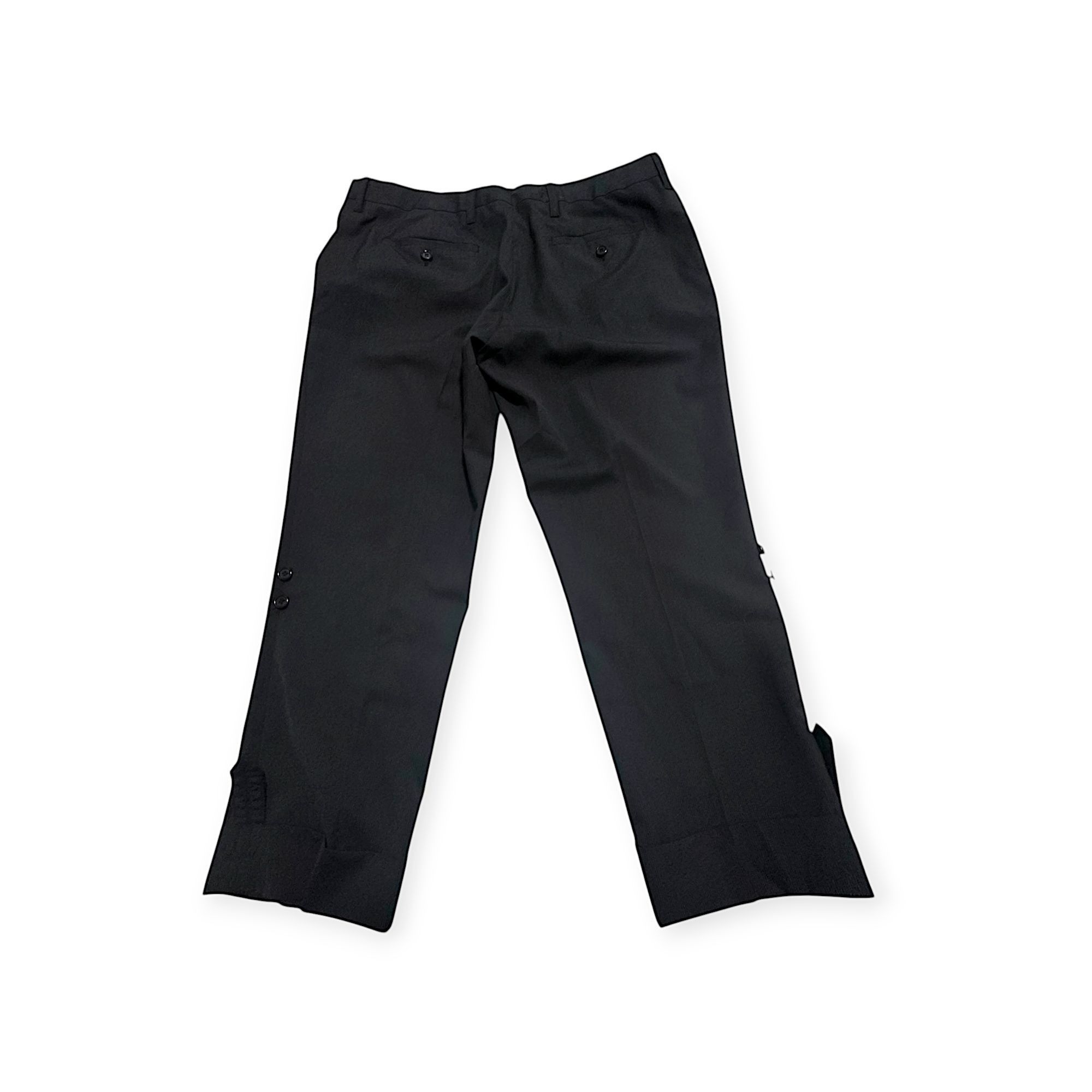 Prada Prada 2006 Wool Pants with Strap & Button Detail – IT 46 Size 32" / US 10 / IT 46 - 6 Thumbnail