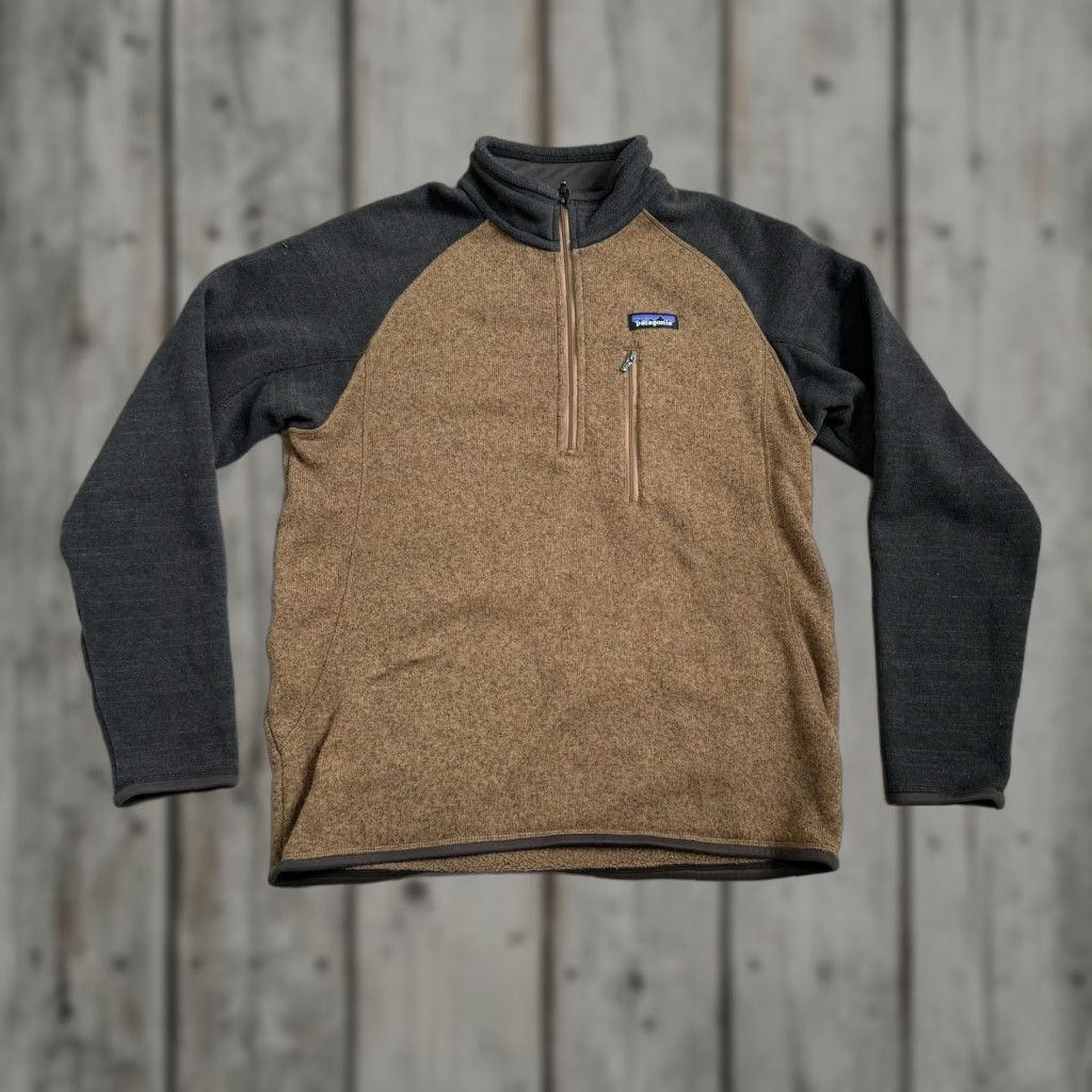 Patagonia Patagonia Pullover Men's M Tan/Brown 1/4 Zip Long Sleeve Fleece Better Sweater 27" Length 20" Pit to Pit Model: Patagonia Better Sweater Size US M / EU 48-50 / 2 - 1 Thumbnail