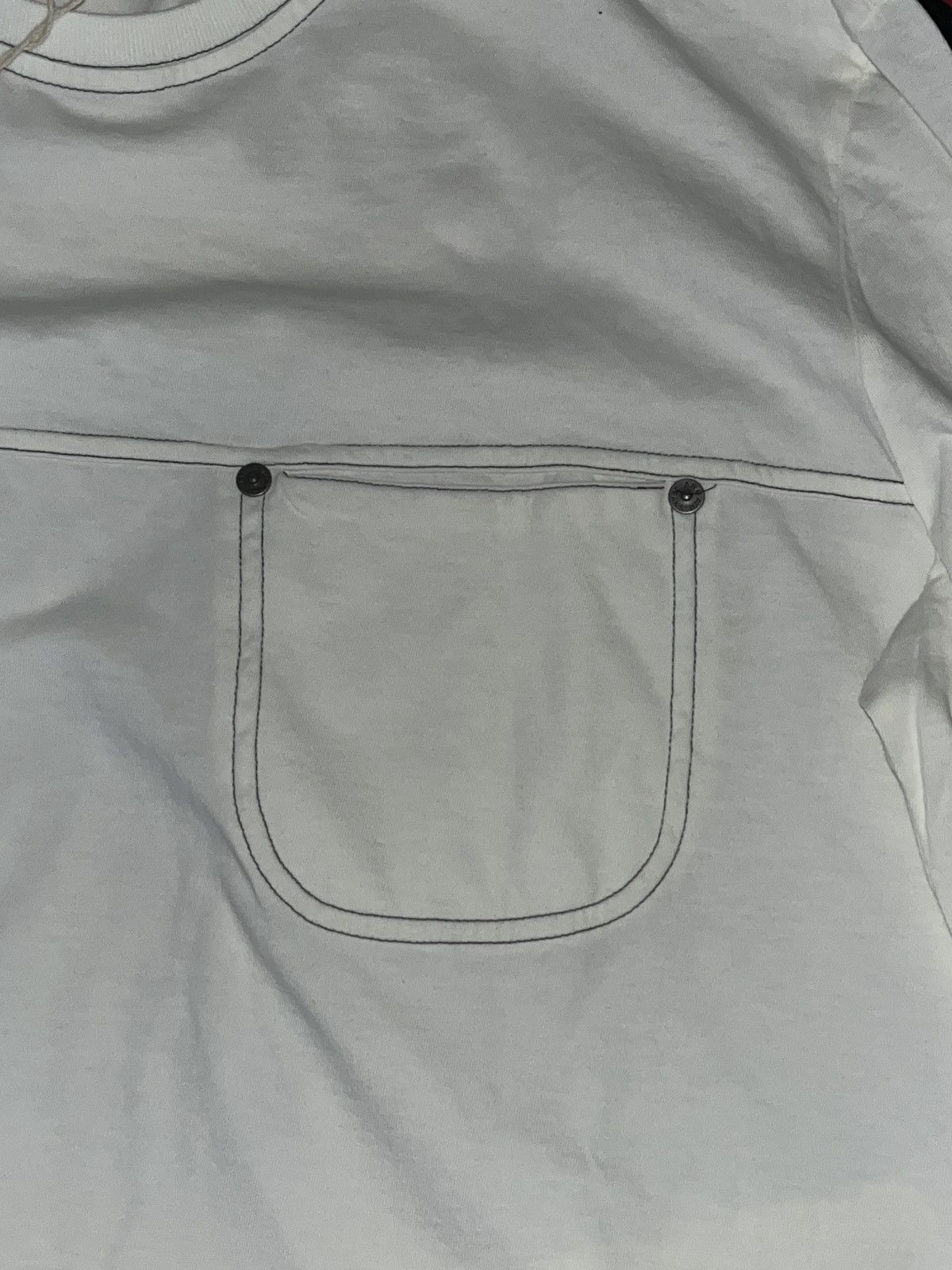 Giorgio Armani Crazy Y2K Skater Grunge Faded ERD Tribal Armani Pocket Tee Size US XXL / EU 58 / 5 - 3 Thumbnail
