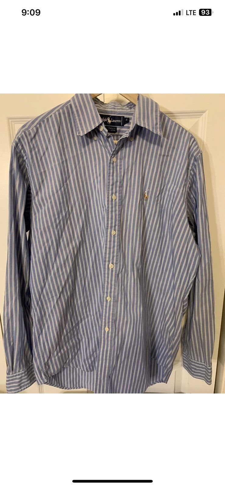 Polo Ralph Lauren Vtg Ralph Lauren 90S Yarmouth Shirt Blue Stripes 15.5 35 Size US M / EU 48-50 / 2 - 6 Thumbnail