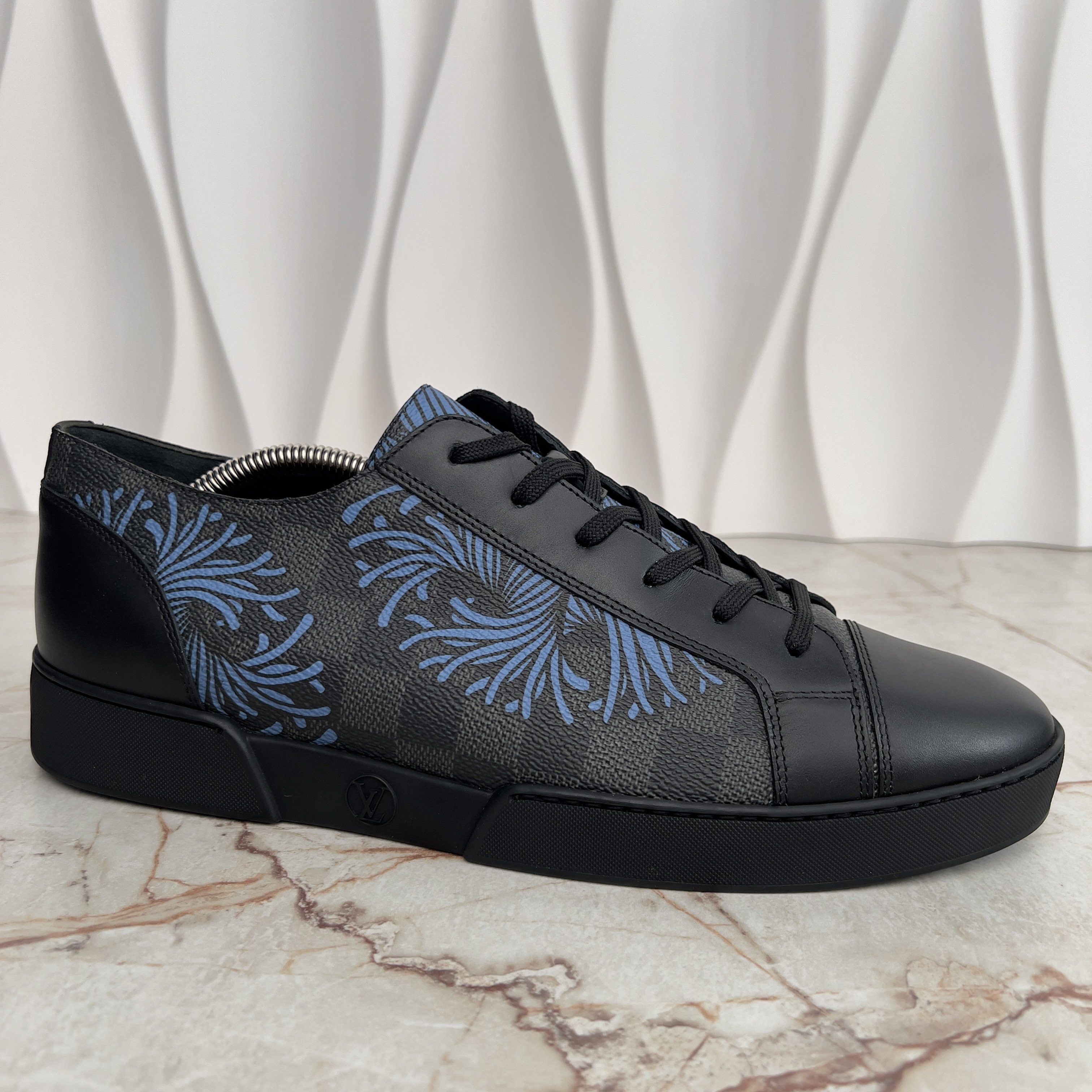 Louis Vuitton Match Up Kim Jones Sneaker Damier Canvas Leather Size US 10 / EU 43 - 5 Thumbnail