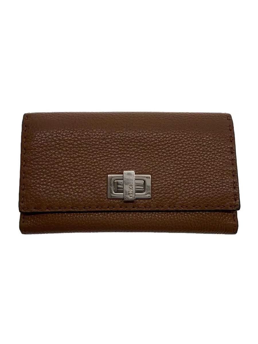 Fendi Fendi Leather Long Wallet Brown Size ONE SIZE - 1 Thumbnail