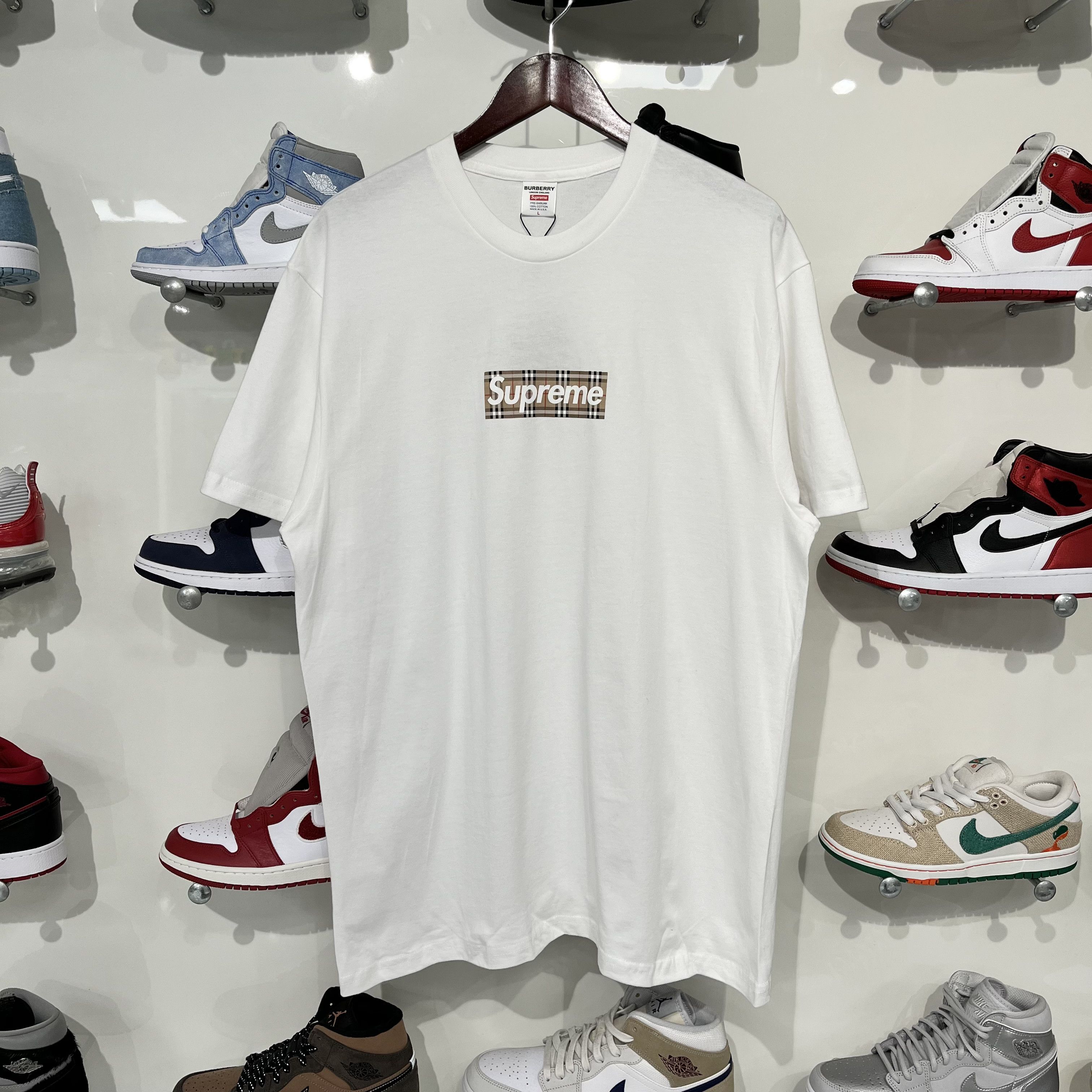 Tee White Supreme Box Logo Tee Retail Supreme X Burberry Box Logo