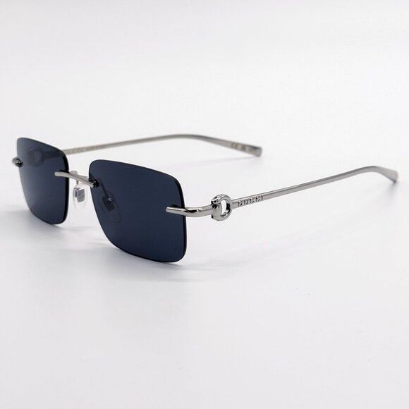 Gucci NEW GUCCI SUNGLASSES GG1703S 003 SILVER/BLUE UNISEX EYEWEAR Size ONE SIZE - 9 Thumbnail