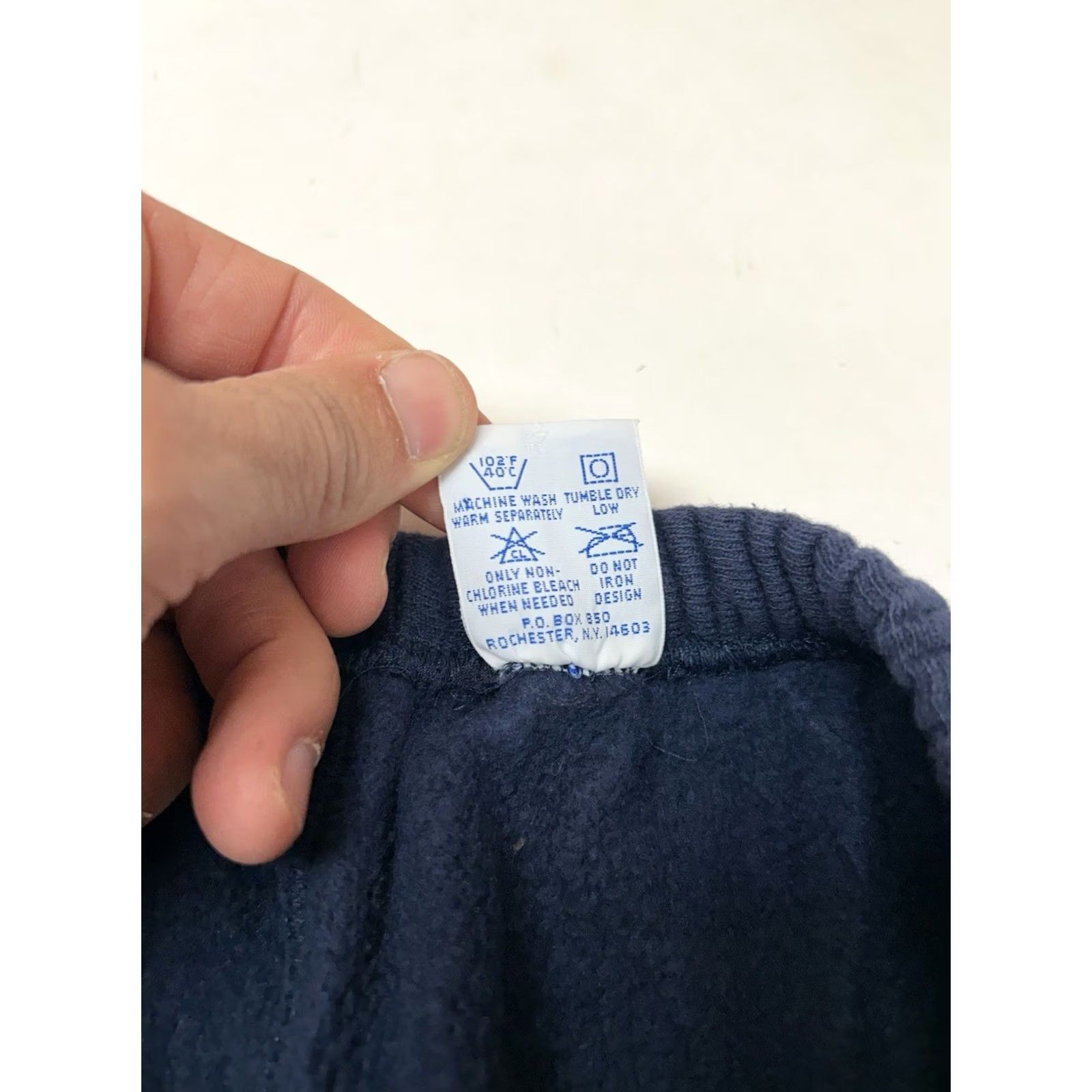 Champion VINTAGE Champion Reverse Weave Sweatpants XL 90s Blue Size US 36 / EU 52 - 6 Thumbnail