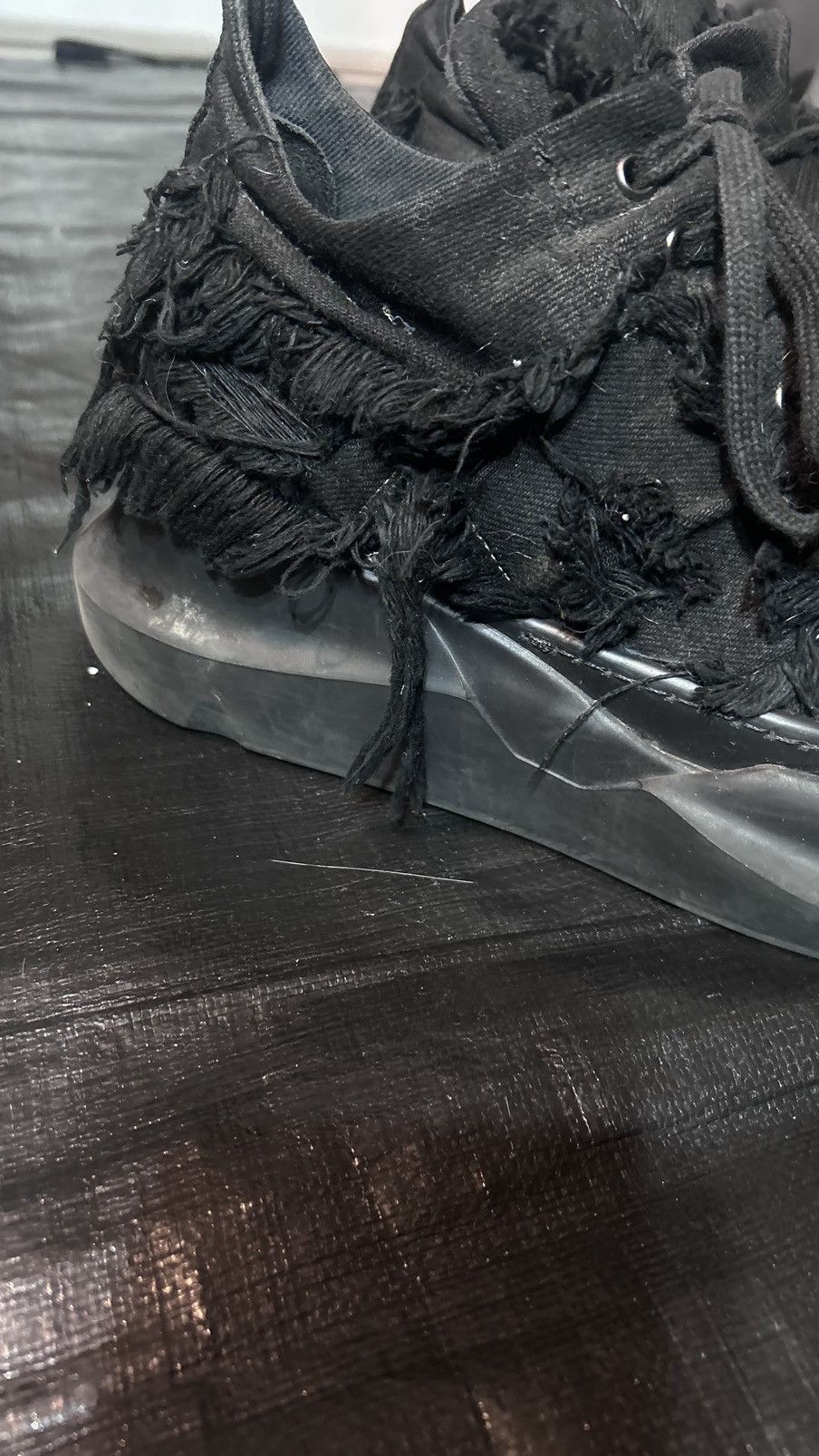 Rick Owens Drkshdw Rick Owens Destroyed Abstract Sole 2021 Size US 9 / EU 42 - 3 Thumbnail