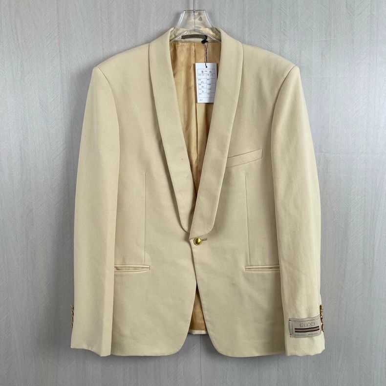 Gucci Gucci Milky yellow suit jacket 2502-Nextarrow Size US M / EU 48-50 / 2 - 1 Thumbnail
