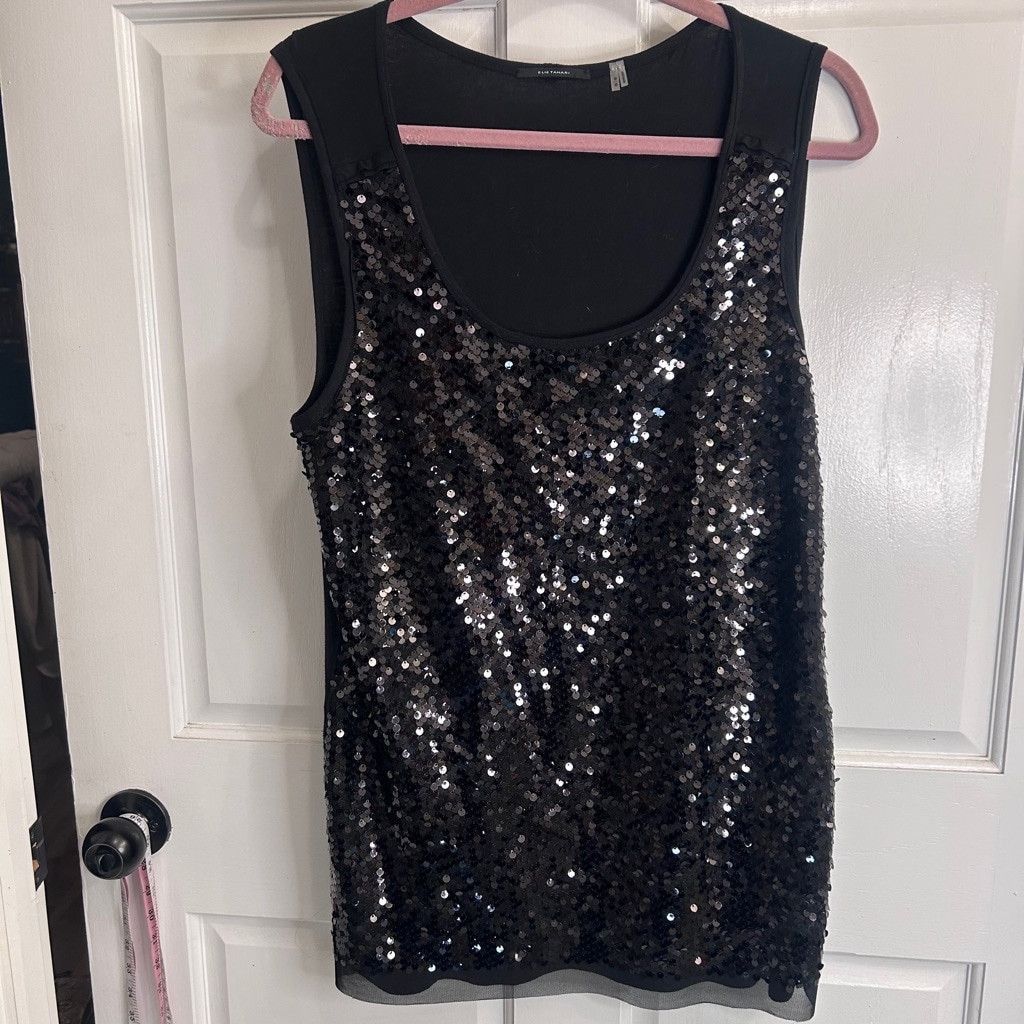 Elie Tahari Women's Elie Tahari Tank top, M, Black Size M / US 6-8 / IT 42-44 - 3 Thumbnail
