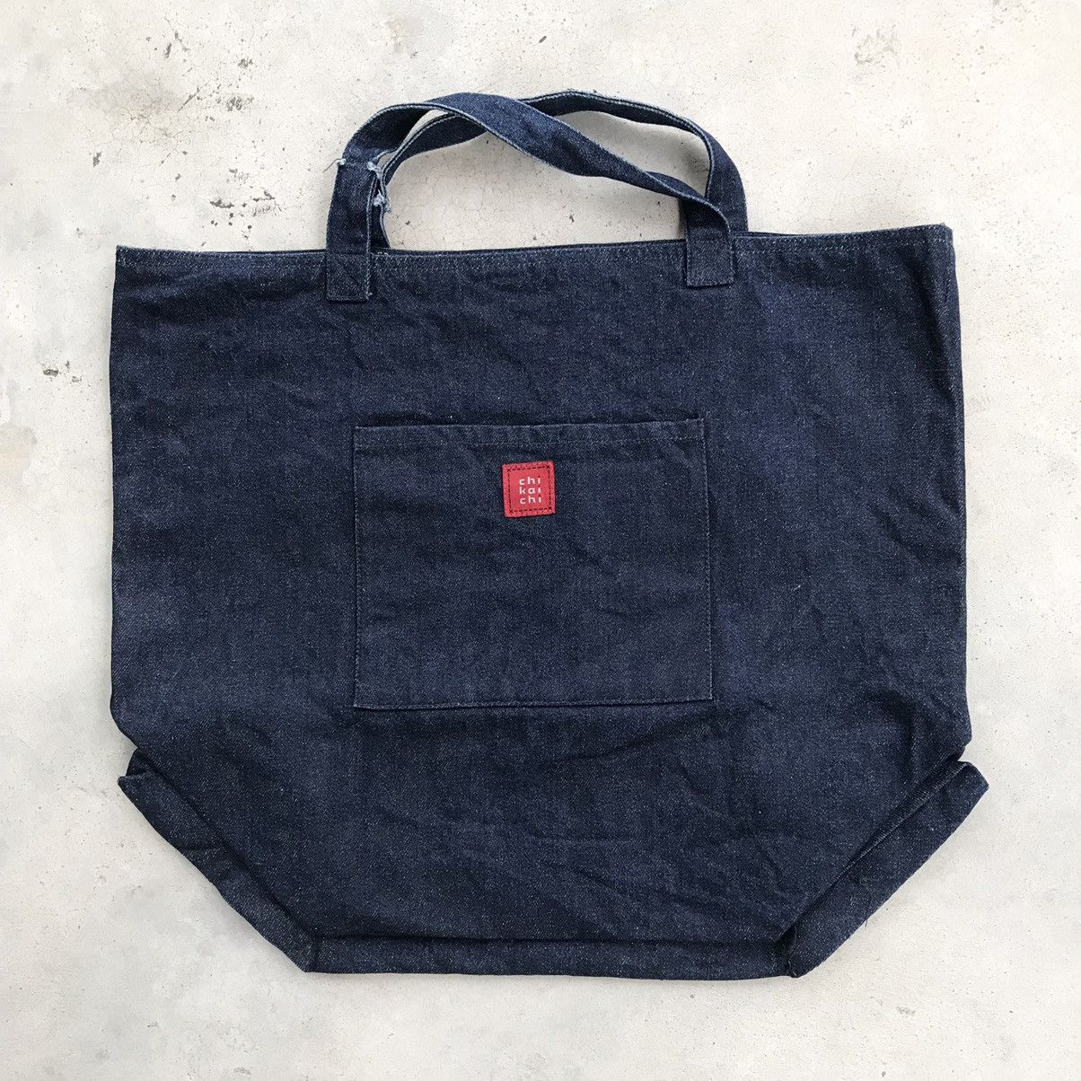 Blue Blue Japan Chi Kai Chi Denim Selvedge Reversible Bandana Totebag Size ONE SIZE - 1 Thumbnail