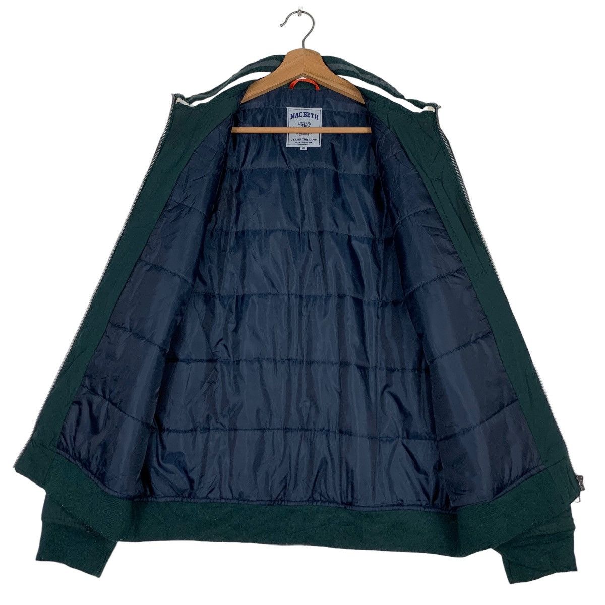 Macbeth MACBETH Green Bomber Jacket #0383-C18 Size US M / EU 48-50 / 2 - 11 Thumbnail