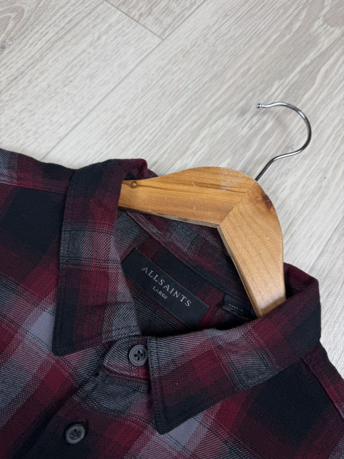 Allsaints Allsaints Dieffen LS Shirt Light Flannel Checkered Size L Size US L / EU 52-54 / 3 - 5 Thumbnail