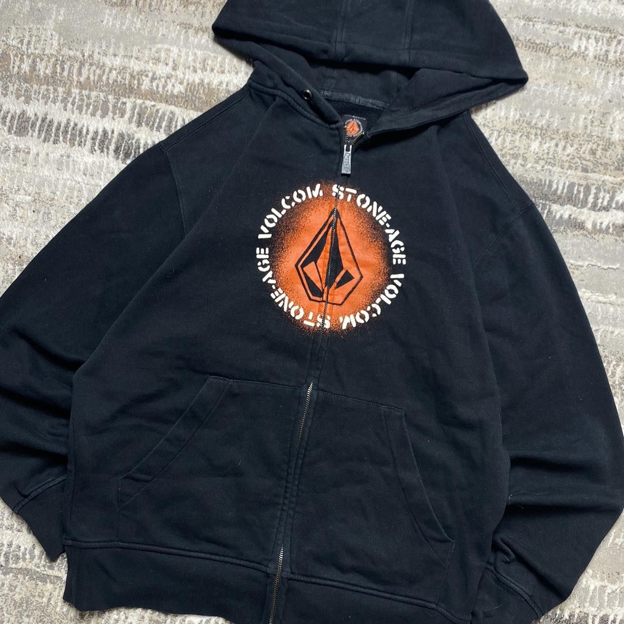 Volcom 00s Volcom Zip-up Hoodie Black S/M Size US M / EU 48-50 / 2 - 2 Thumbnail