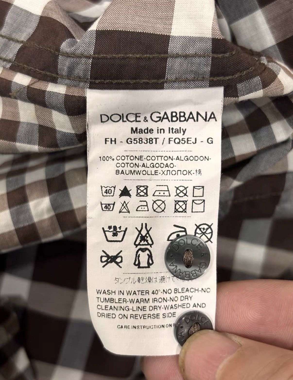 Dolce & Gabbana Dolce&Gabbana Mainline Casual Long Sleeve Shirt J2 Size US L / EU 52-54 / 3 - 7 Thumbnail