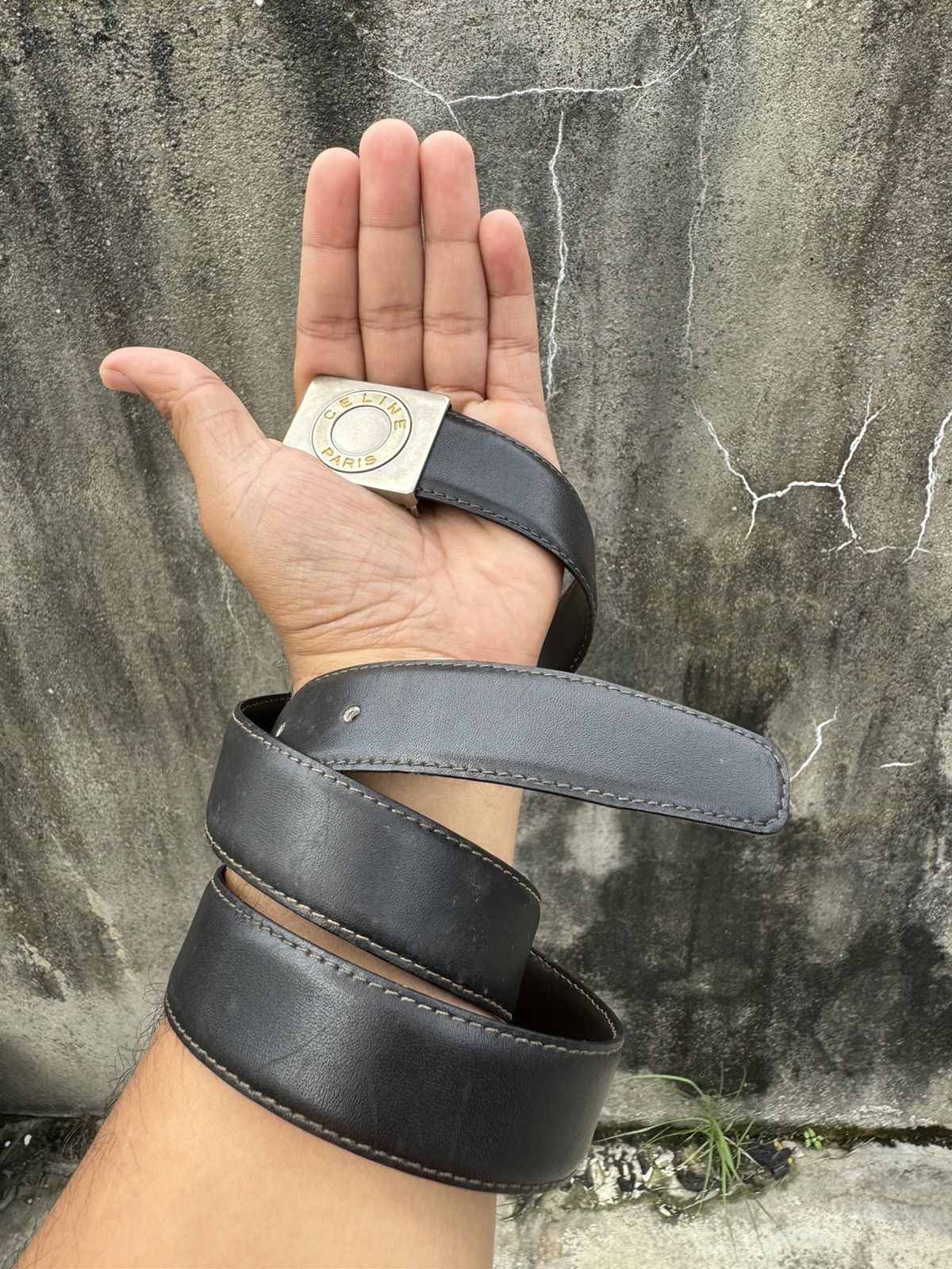 Celine × Designer 💥RARE💥 VINTAGE CELINE LOGO BELT Size ONE SIZE - 2 Thumbnail