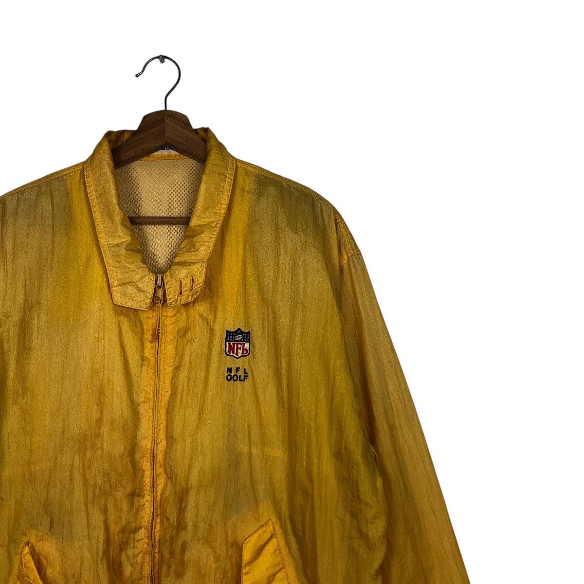 Japanese Brand × NFL × Vintage 📌Vintage Bomber Jacket Rich Yellow NFL Golf Size US L / EU 52-54 / 3 - 7 Thumbnail