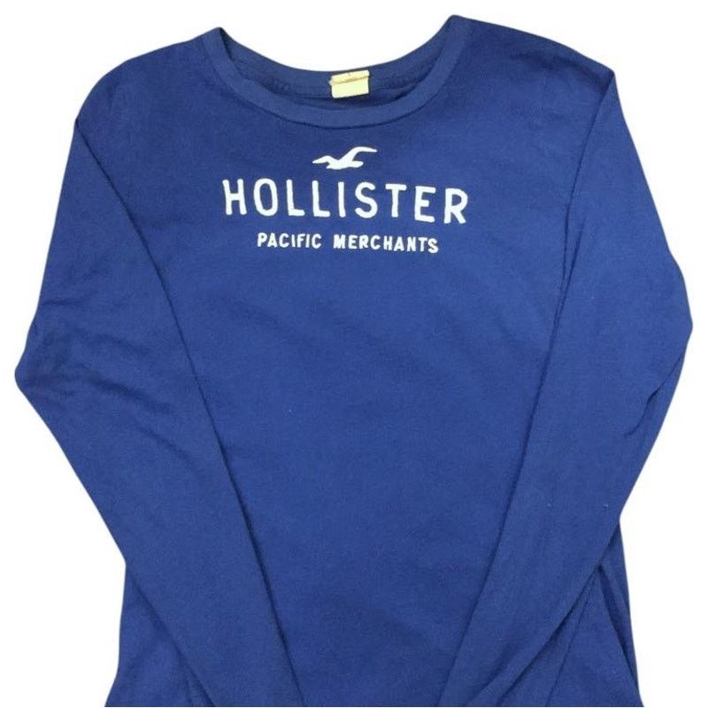 Hollister Y2K Hollister Long Sleeve Slim Fit Embroidered Blue Large Size L / US 10 / IT 46 - 1 Thumbnail
