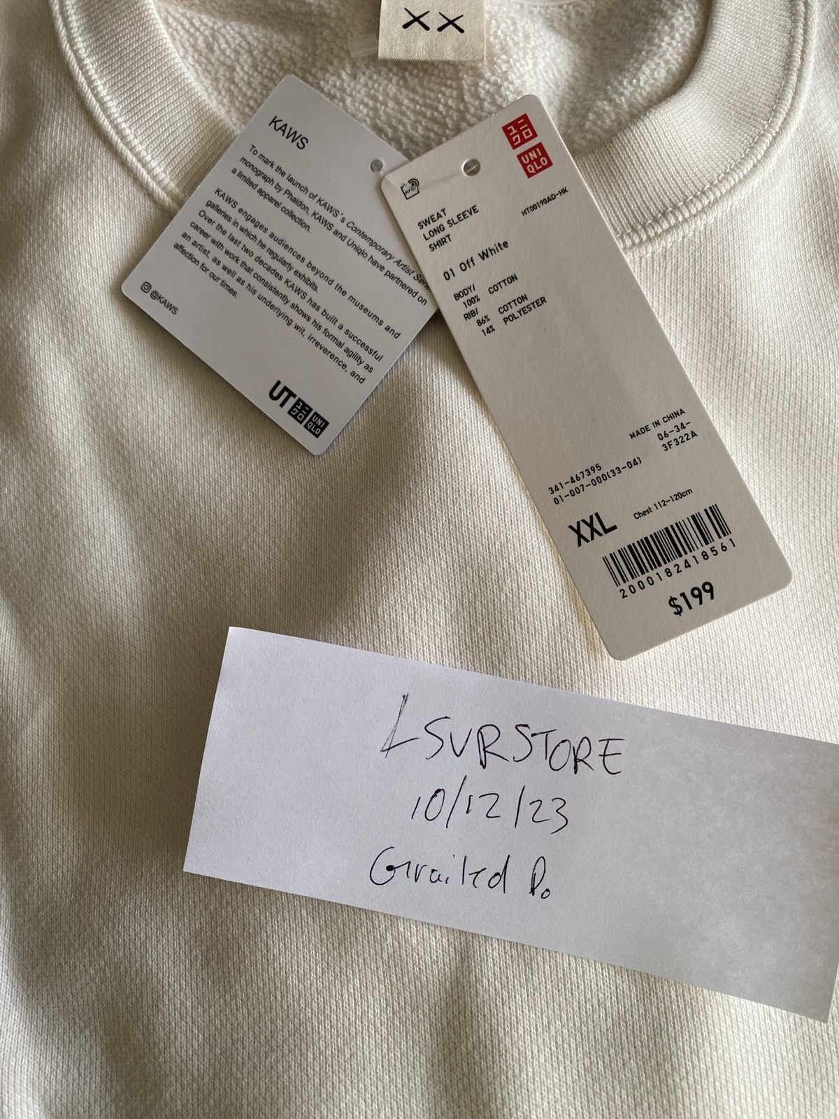 Kaws × Uniqlo Kaws x Uniqlo Companion 01 Off White Crewneck XXL Rare Size* Size US XXL / EU 58 / 5 - 4 Thumbnail