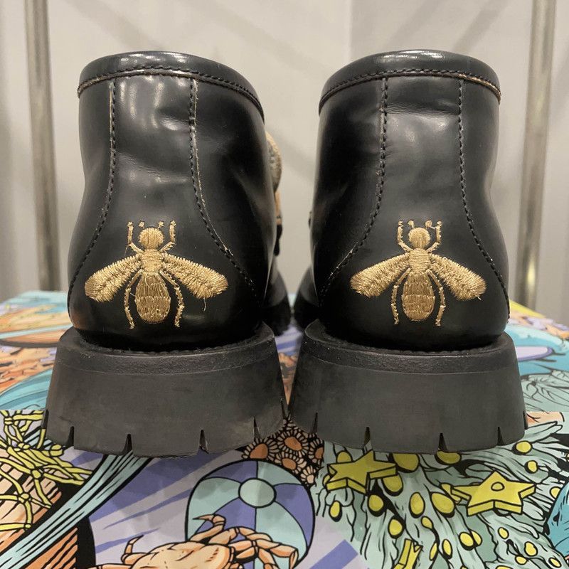 Gucci Gucci Leather Horsebit Casual Loafers in Black - Size US 7.5 / EU 40-41 - 3 Thumbnail