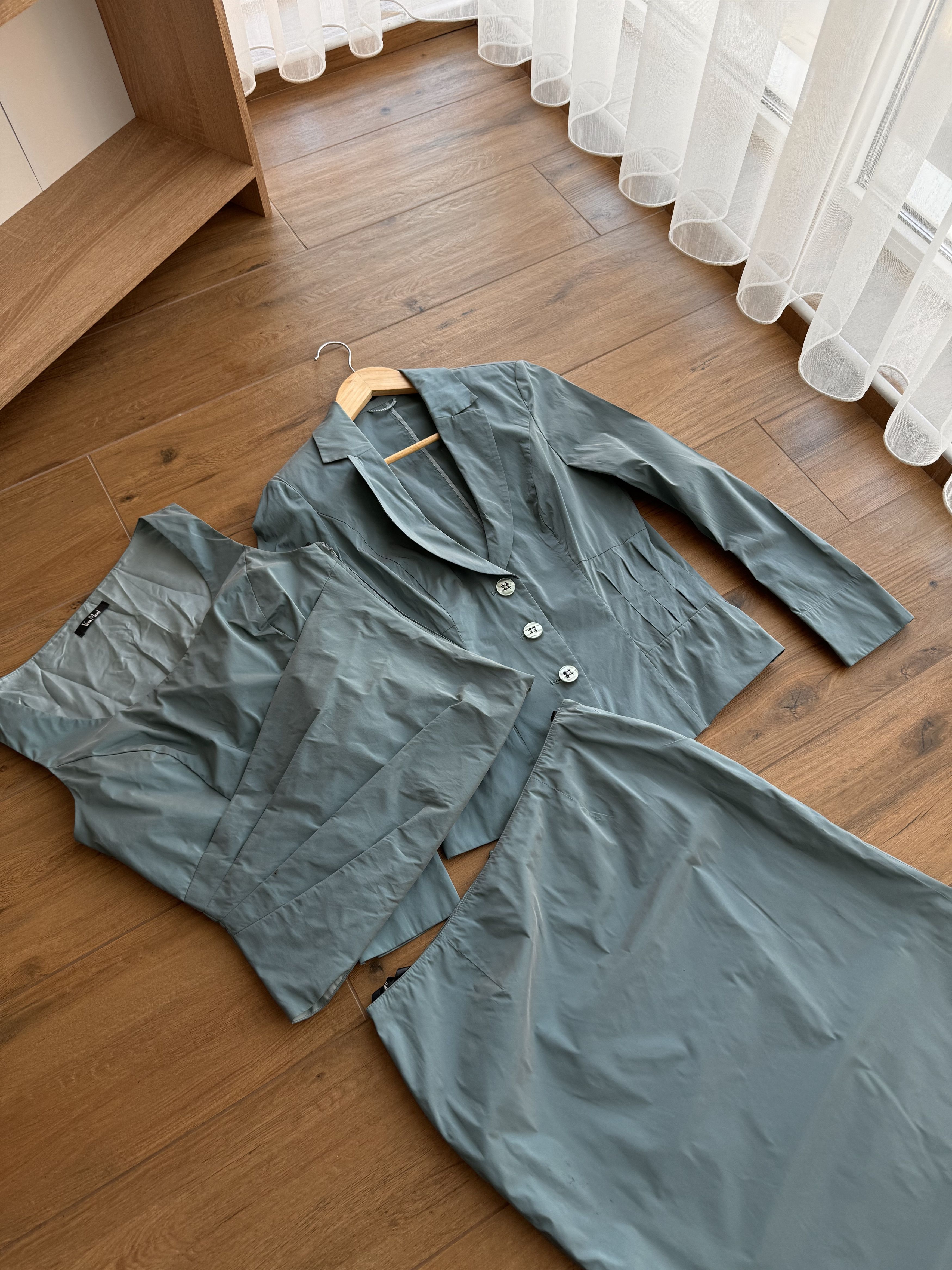 Japanese Brand Vintage Vera Mont Luxury Ocean Blue 3 Item Set Suit Size S / US 4 / IT 40 - 9 Thumbnail
