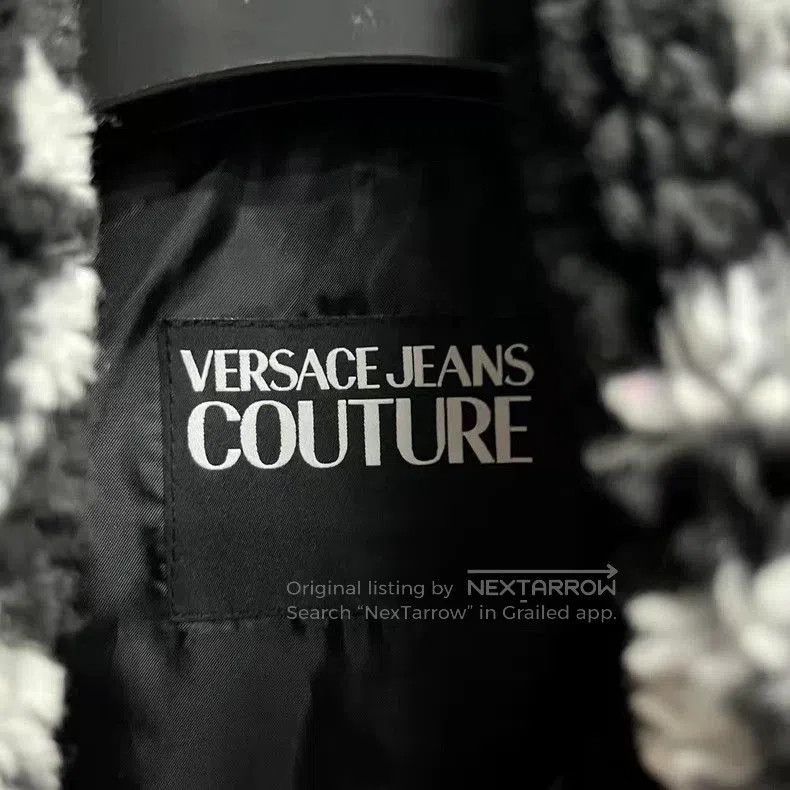 Versace Versace Black Logo Print Long Sleeve Jacket. Size US XS / EU 42 / 0 - 4 Thumbnail