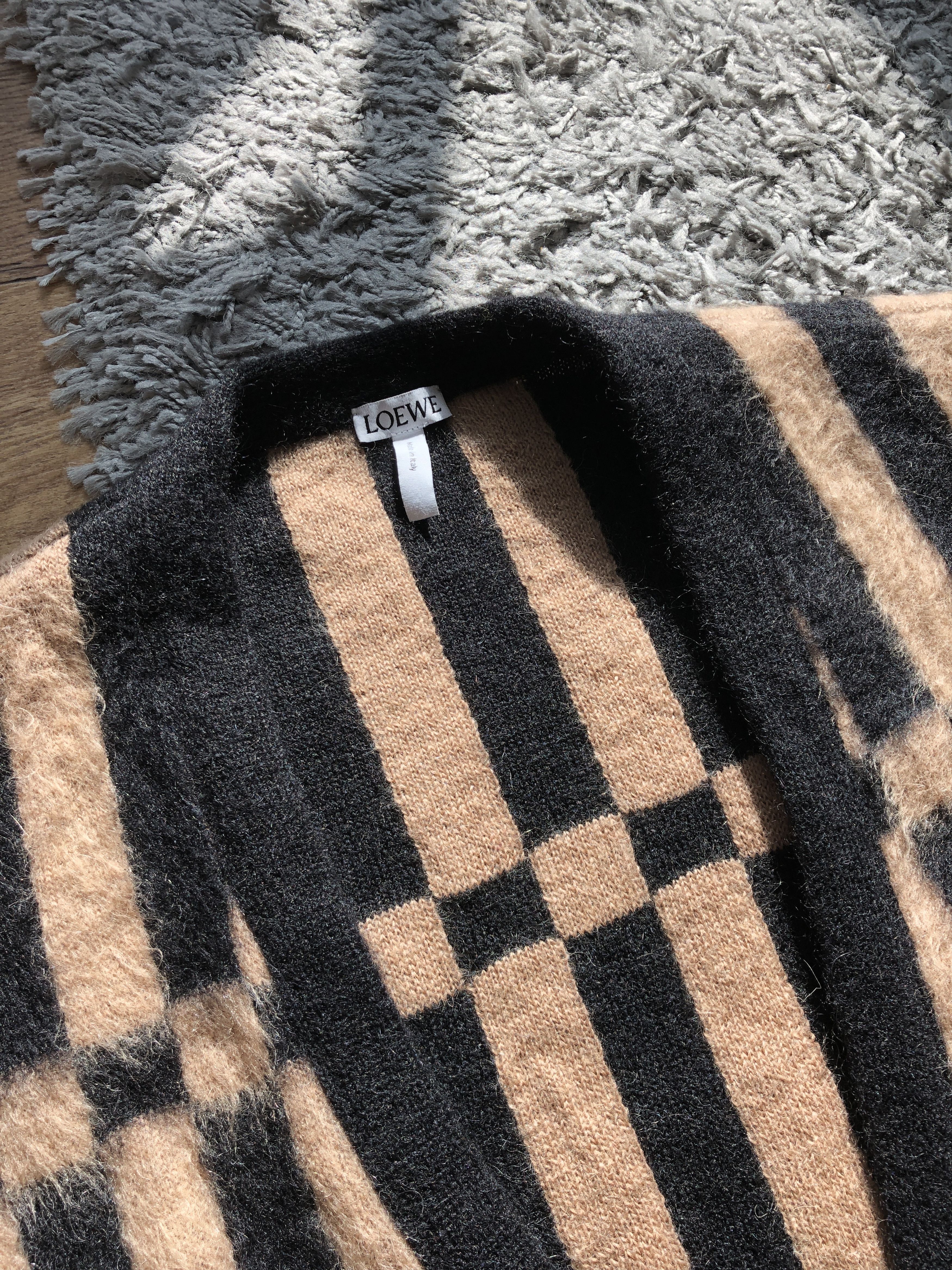 Loewe LOEWE Mohair Striped Oversized Cardigan Size US L / EU 52-54 / 3 - 6 Thumbnail